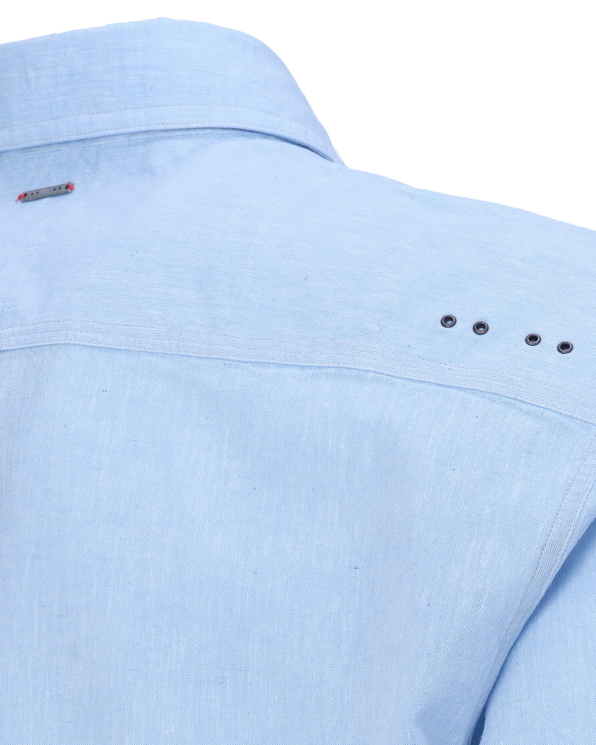 J.C. RAGS Casual Overhemd KM Forget-me-not 081593-003-L