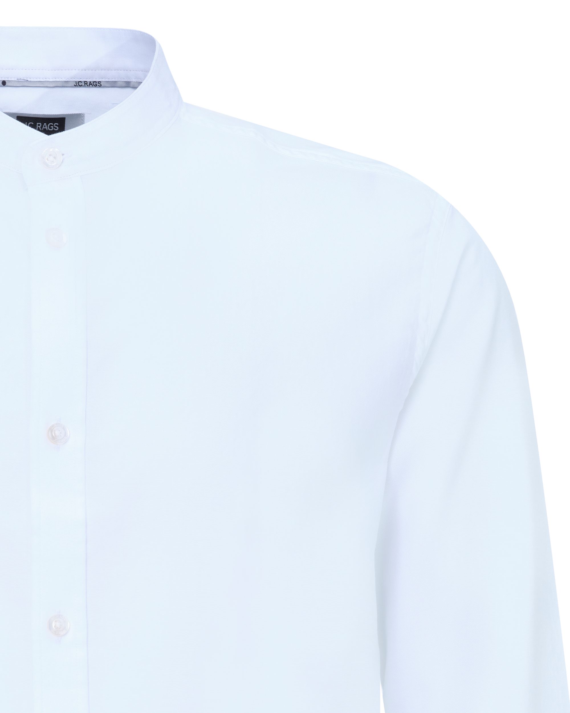J.C. RAGS Casual Overhemd LM WHITE 081594-001-L