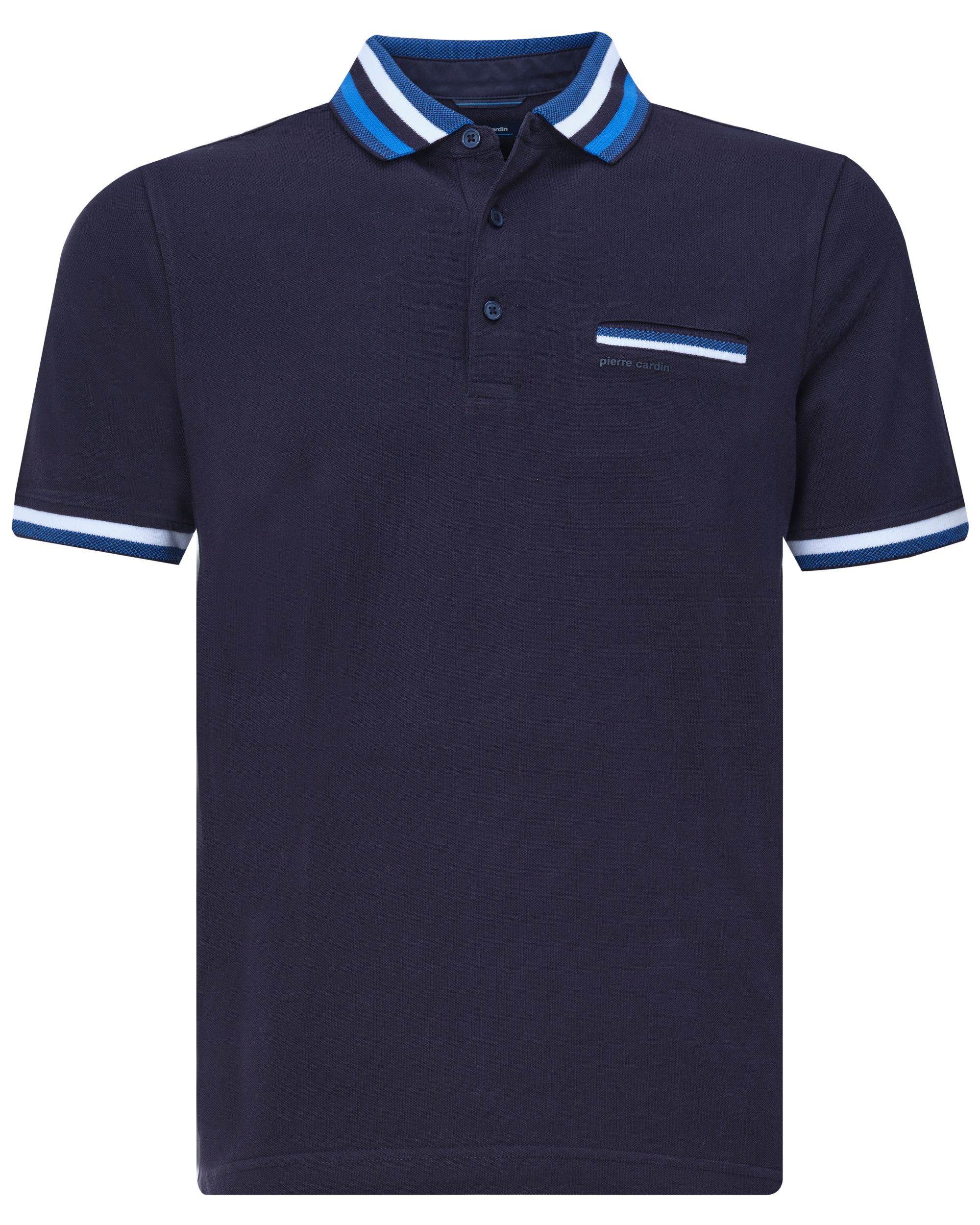 Pierre Cardin Polo KM Donker blauw 081640-001-L