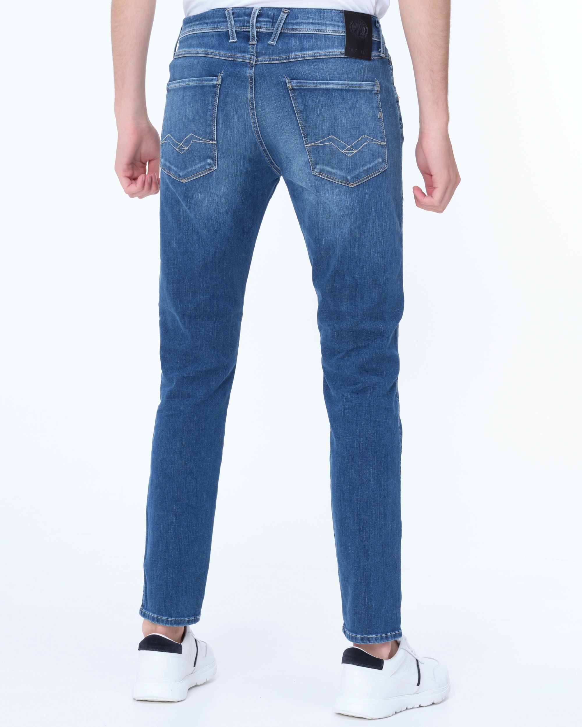 Replay Anbass Hyperflex Jeans Blauw 081768-001-28/32