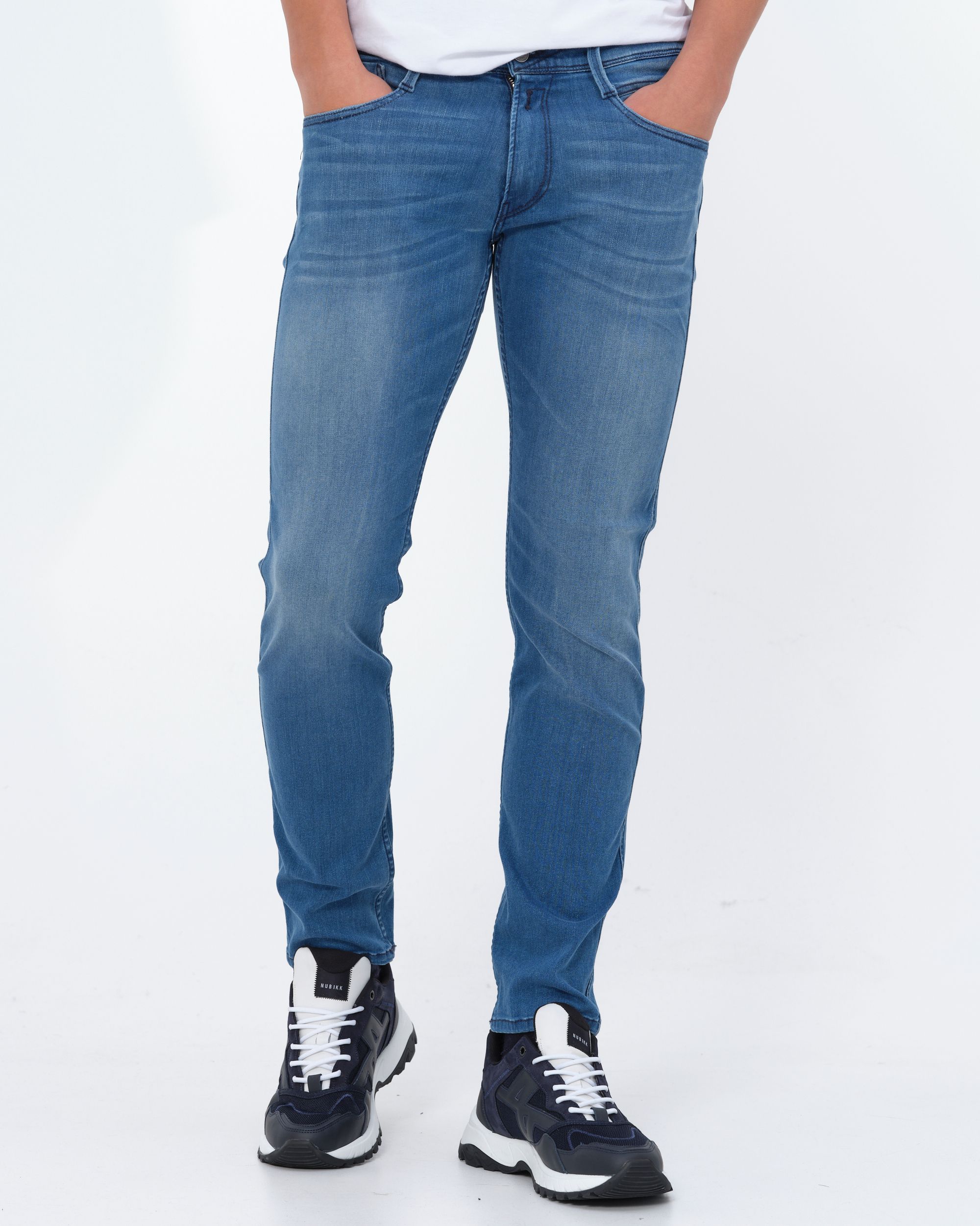 Replay Anbass Powerstretch Jeans Blauw 081773-001-29/32