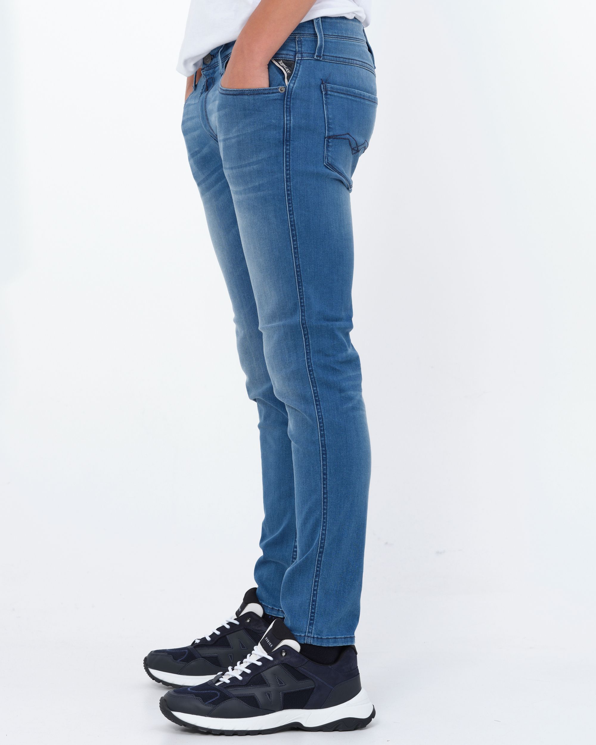 Replay Anbass Powerstretch Jeans Blauw 081773-001-29/32