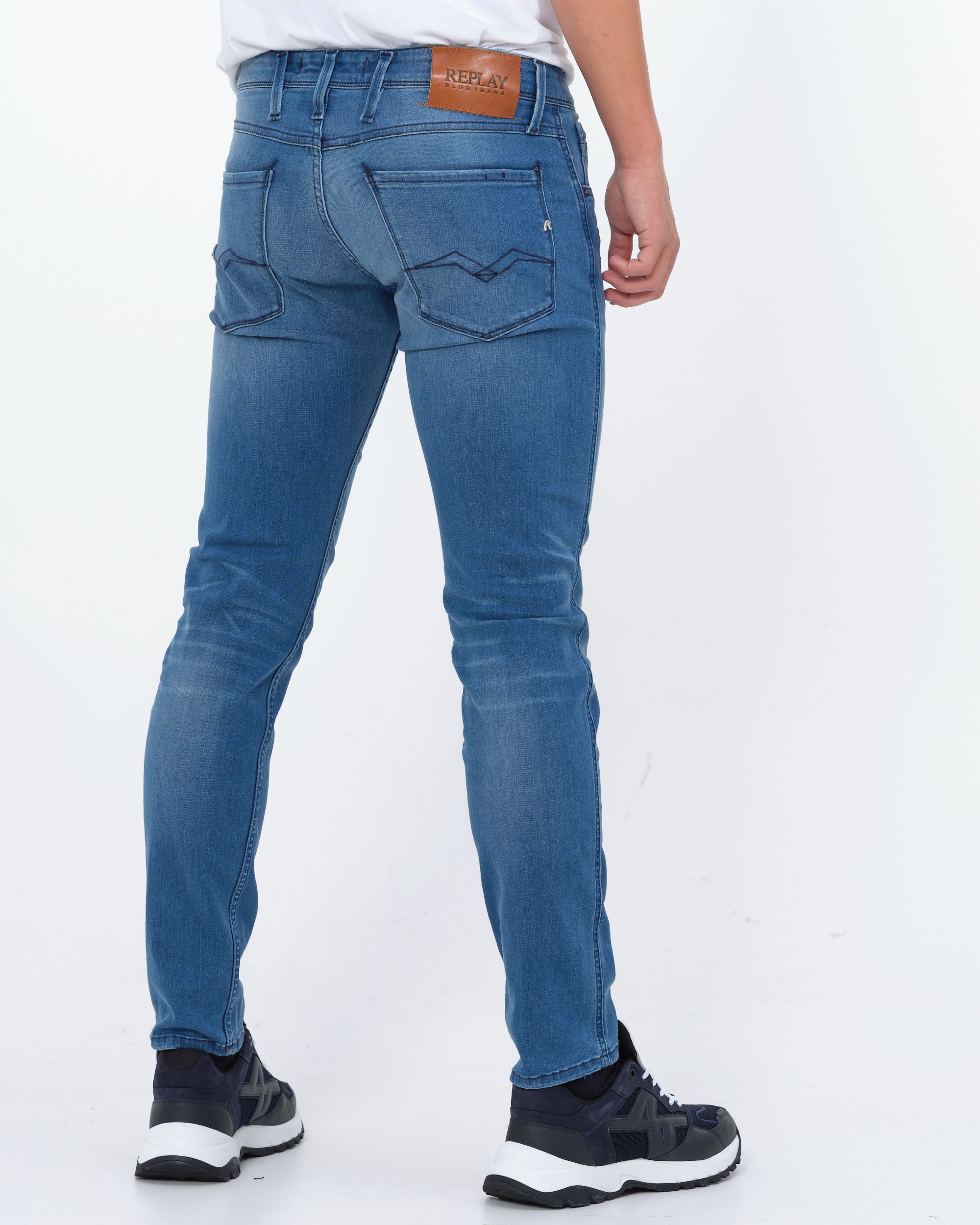 Replay Anbass Powerstretch Jeans Blauw 081773-001-29/32
