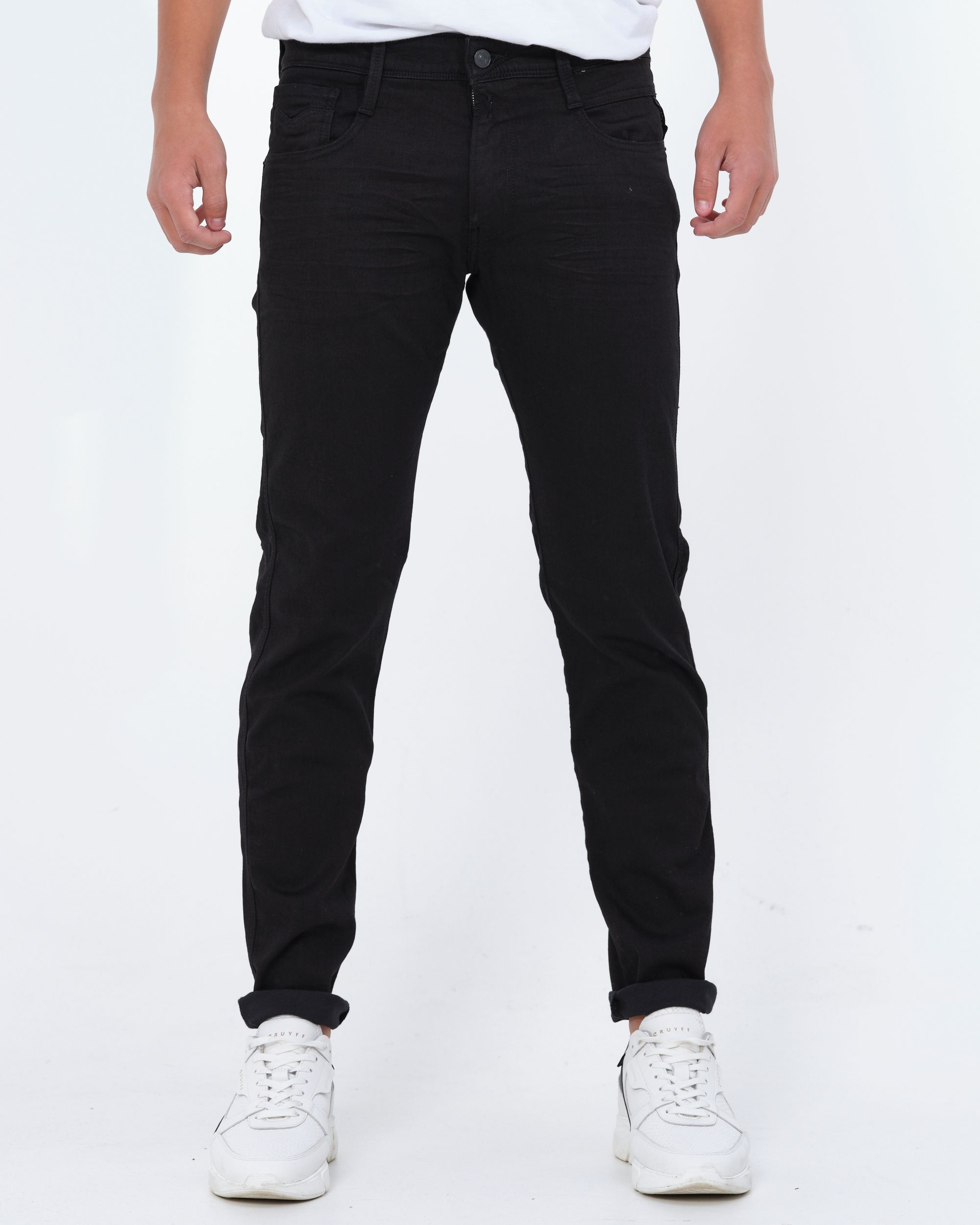 Replay Anbass Powerstretch Jeans Zwart 081774-001-29/32