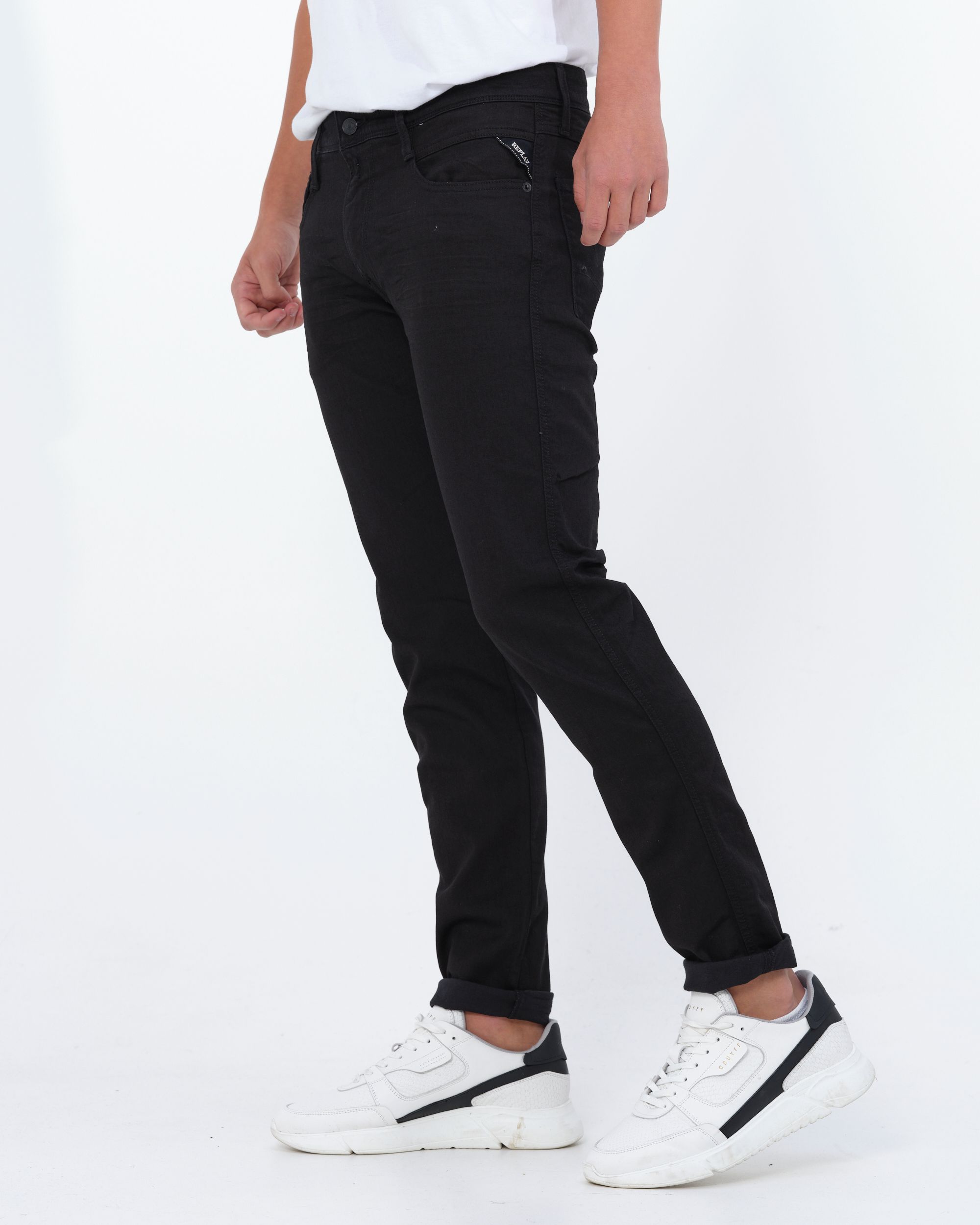 Replay Anbass Powerstretch Jeans Zwart 081774-001-29/32