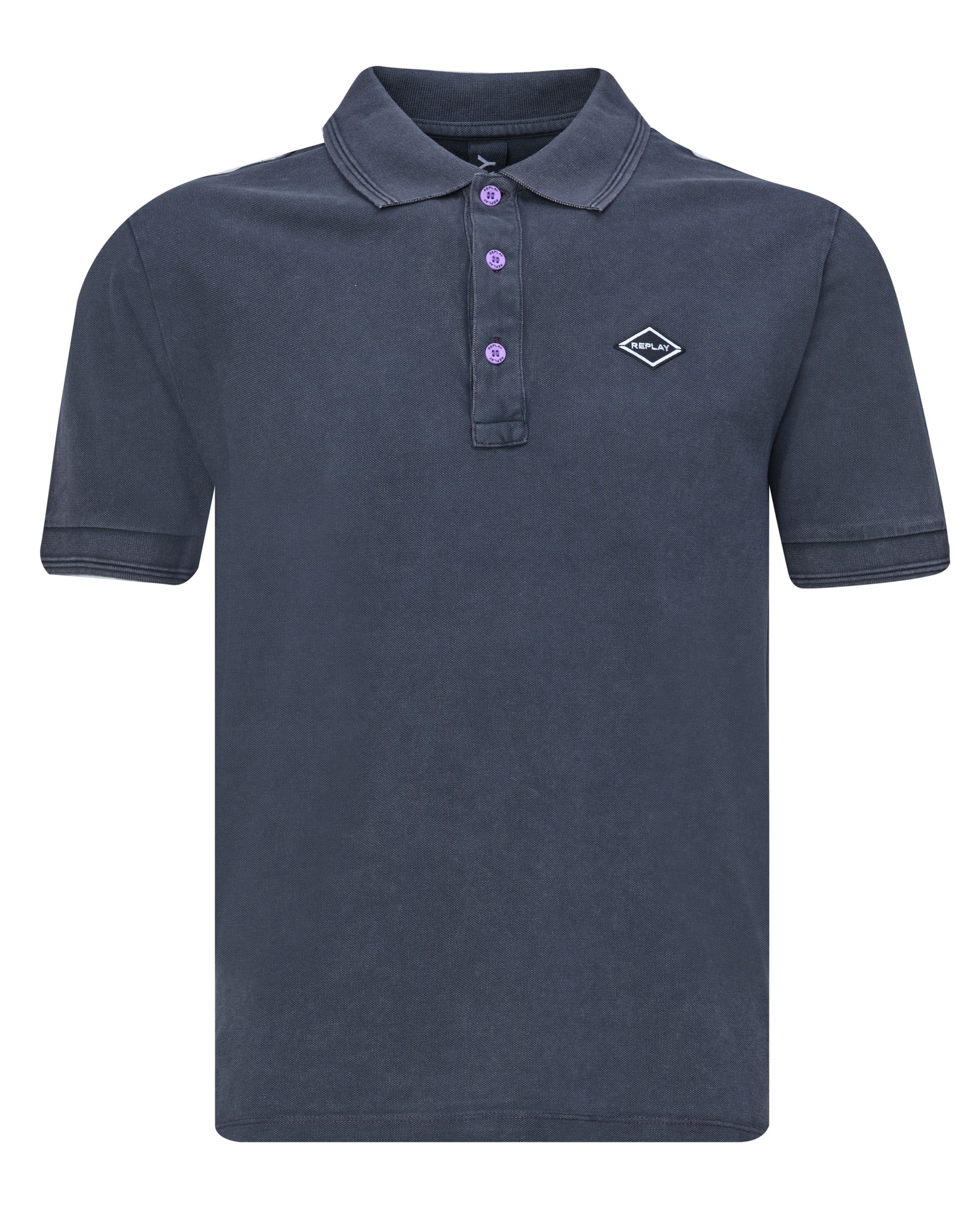Replay Polo KM Zwart 081782-001-L