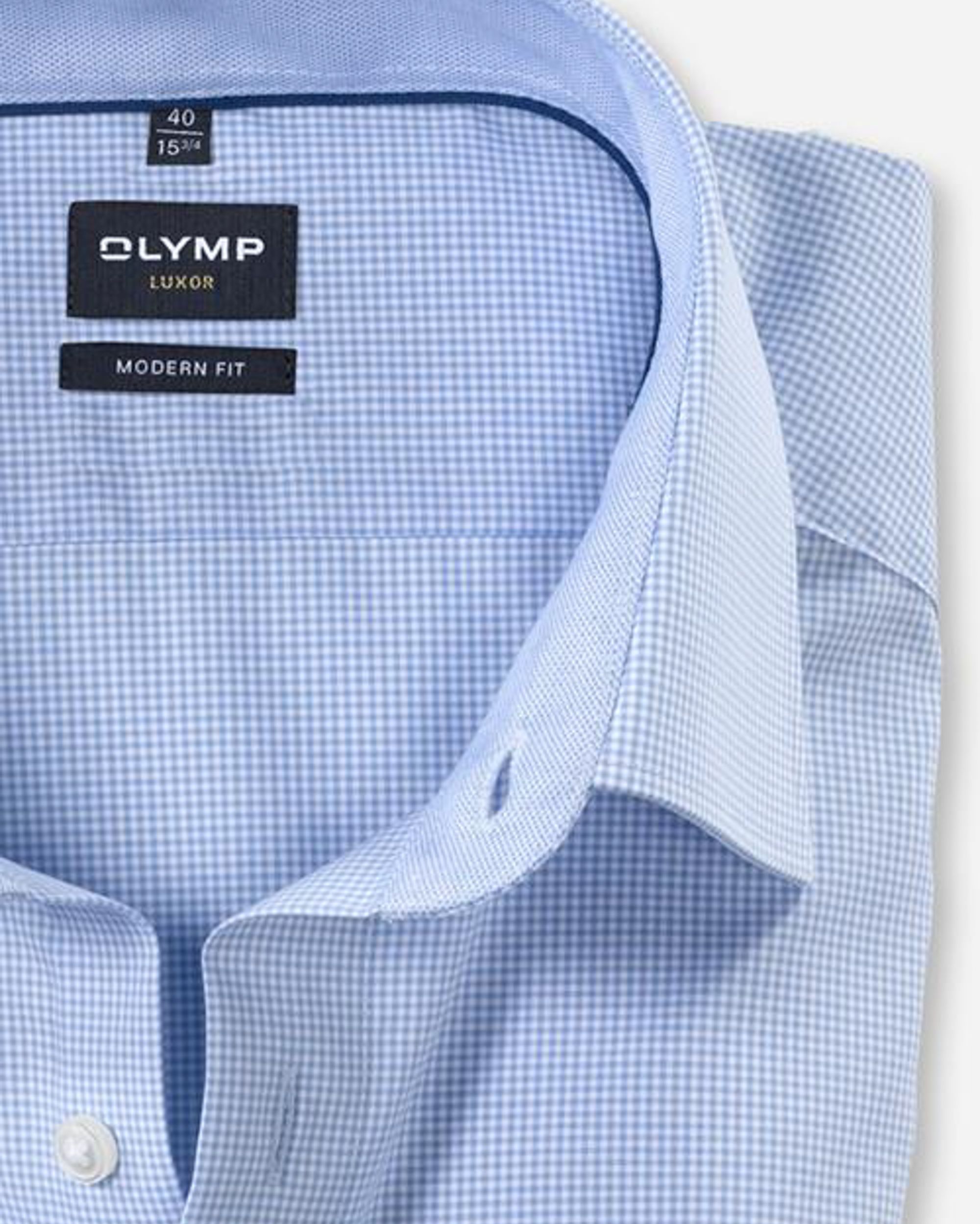 OLYMP Overhemd KM Blauw 081808-001-37