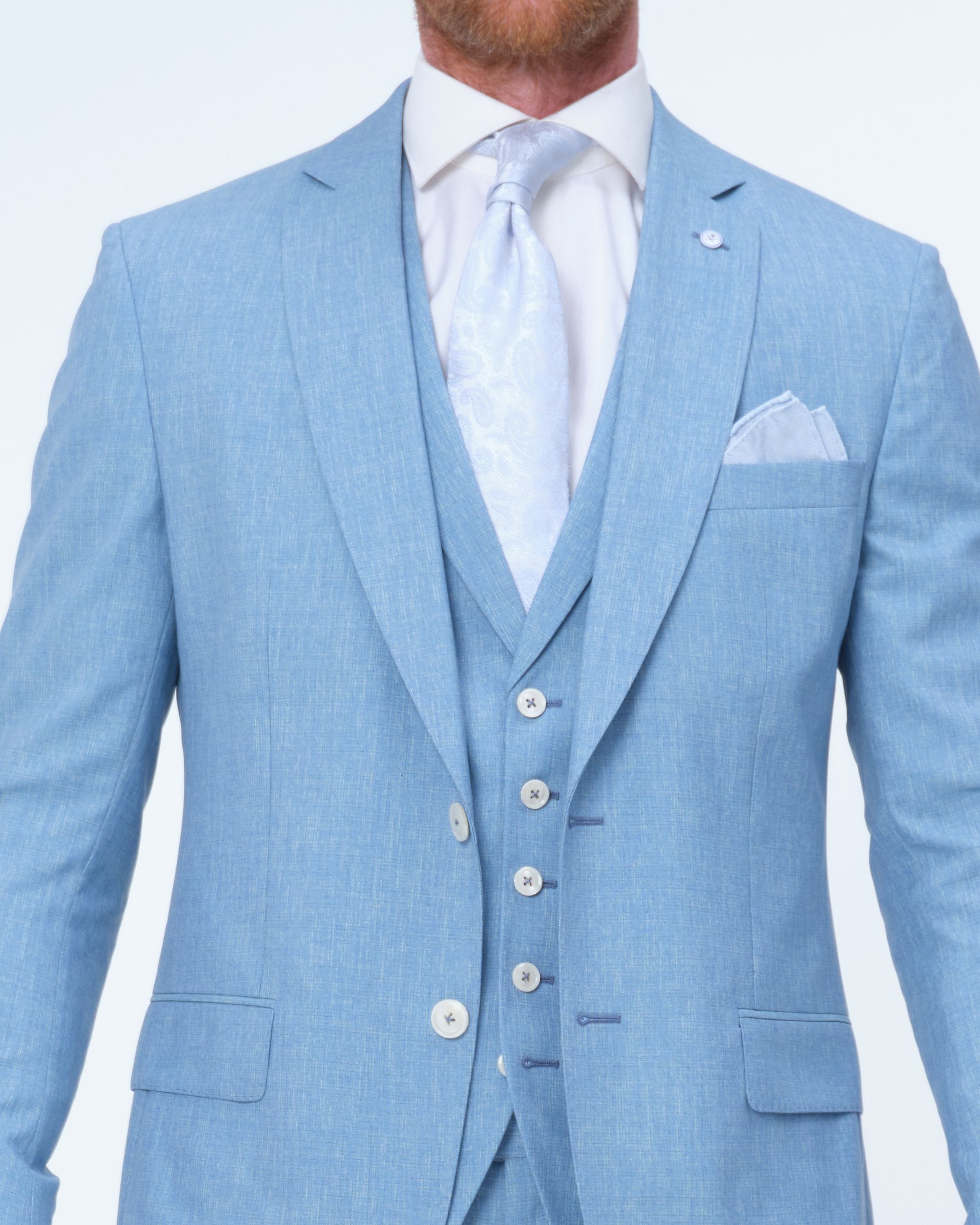Dutch Dandies Pak Lichtblauw uni 081824-001-46