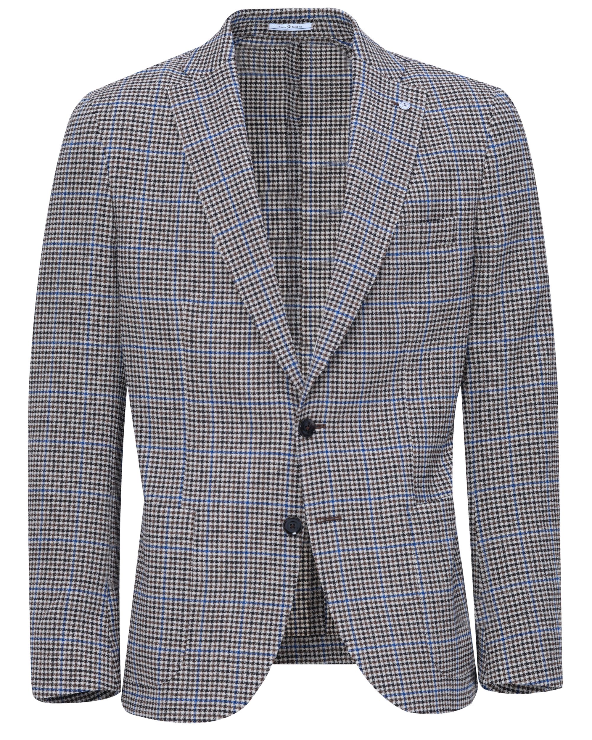 Dutch Dandies Devon Colbert Bruin grote ruit 081830-001-46