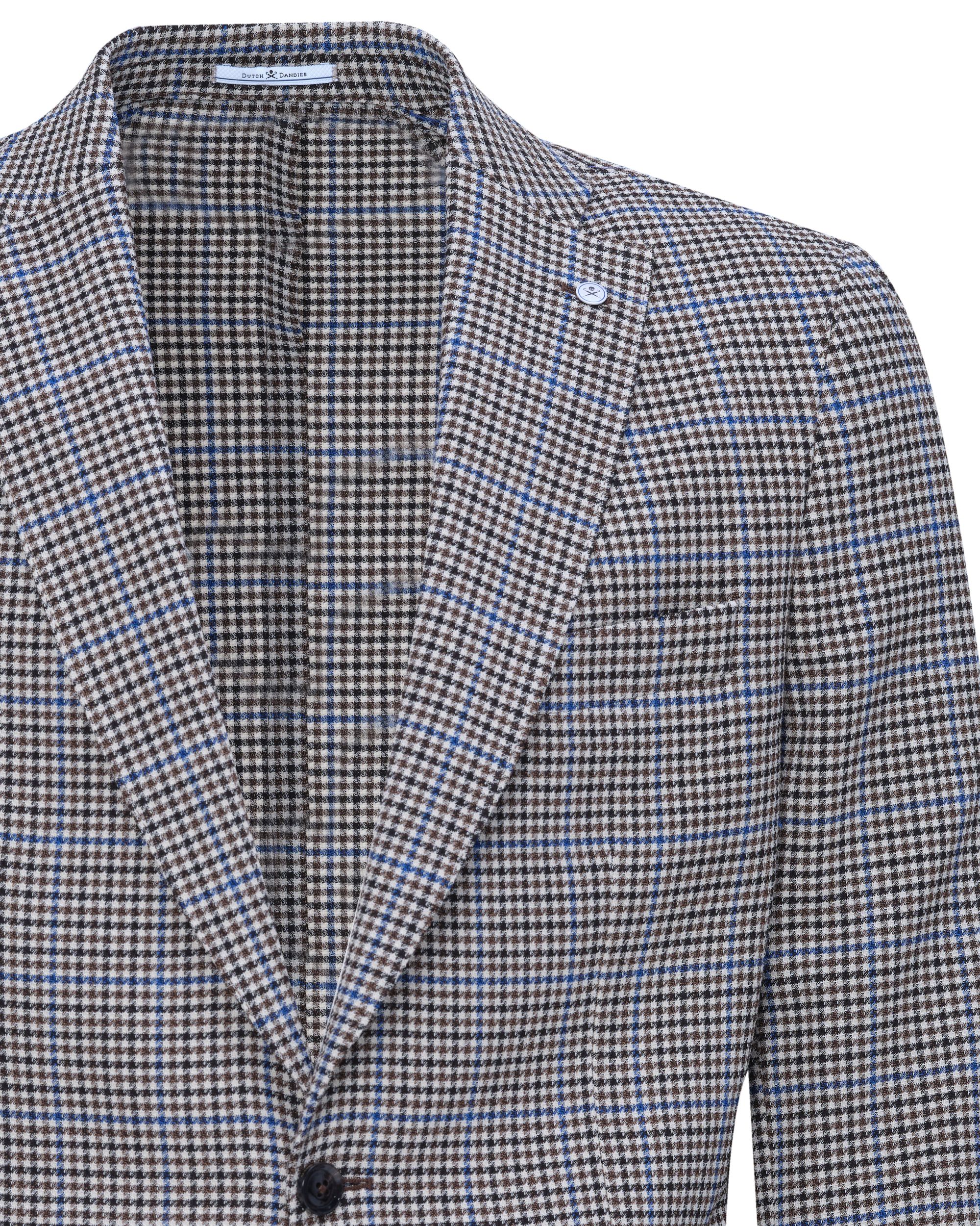Dutch Dandies Devon Colbert Bruin grote ruit 081830-001-46