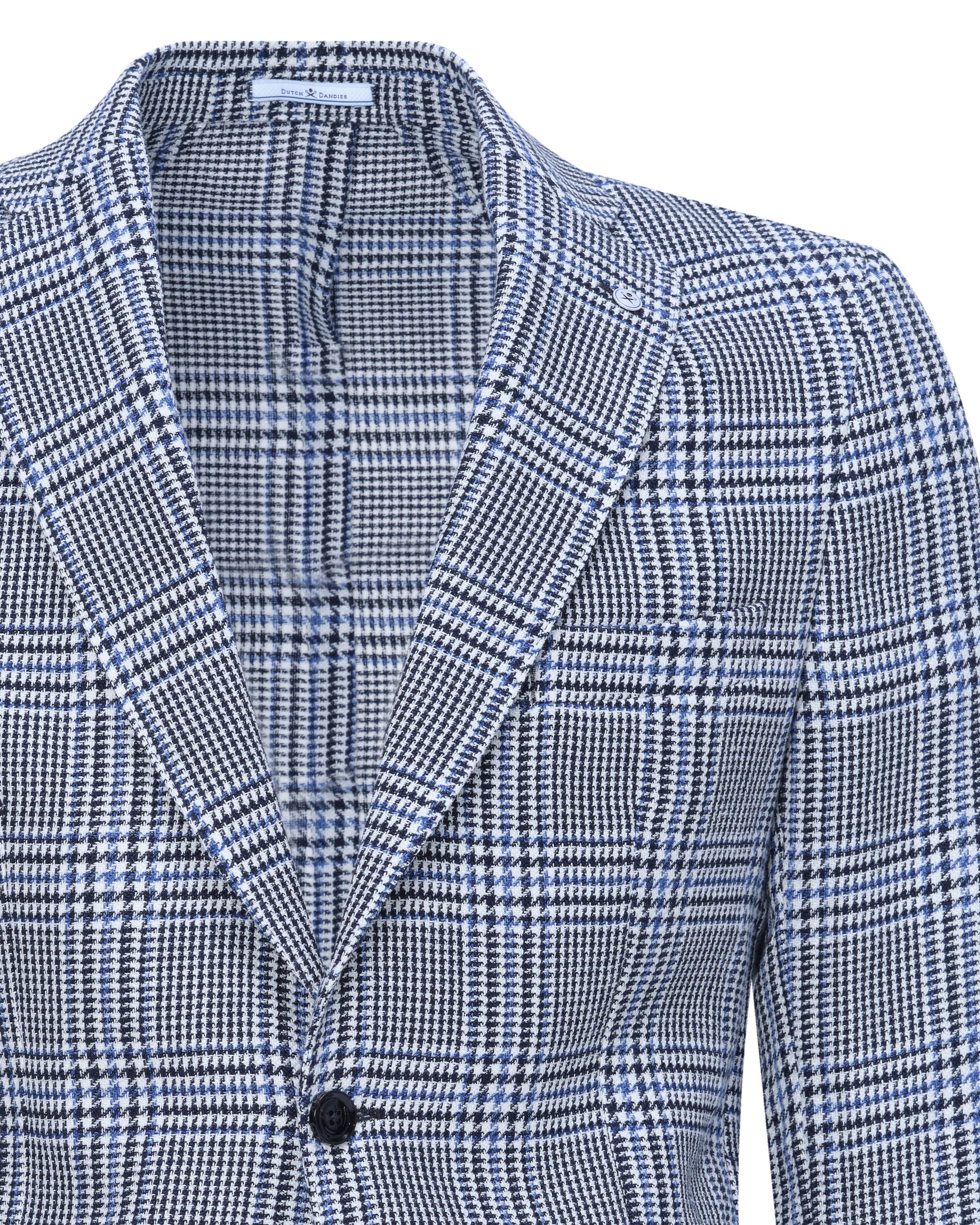 Dutch Dandies Colbert Navy grote ruit 081833-002-46