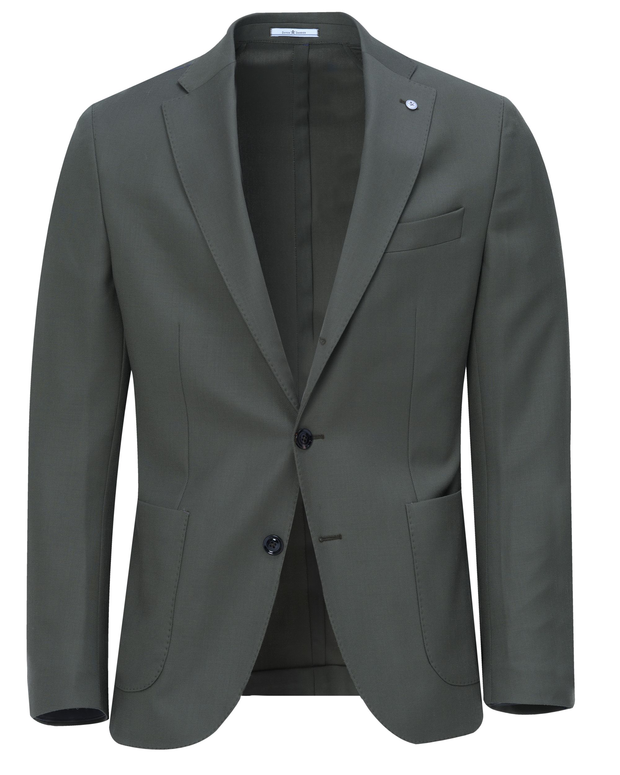 Dutch Dandies Mix & Match Colbert Groen uni 081851-001-46