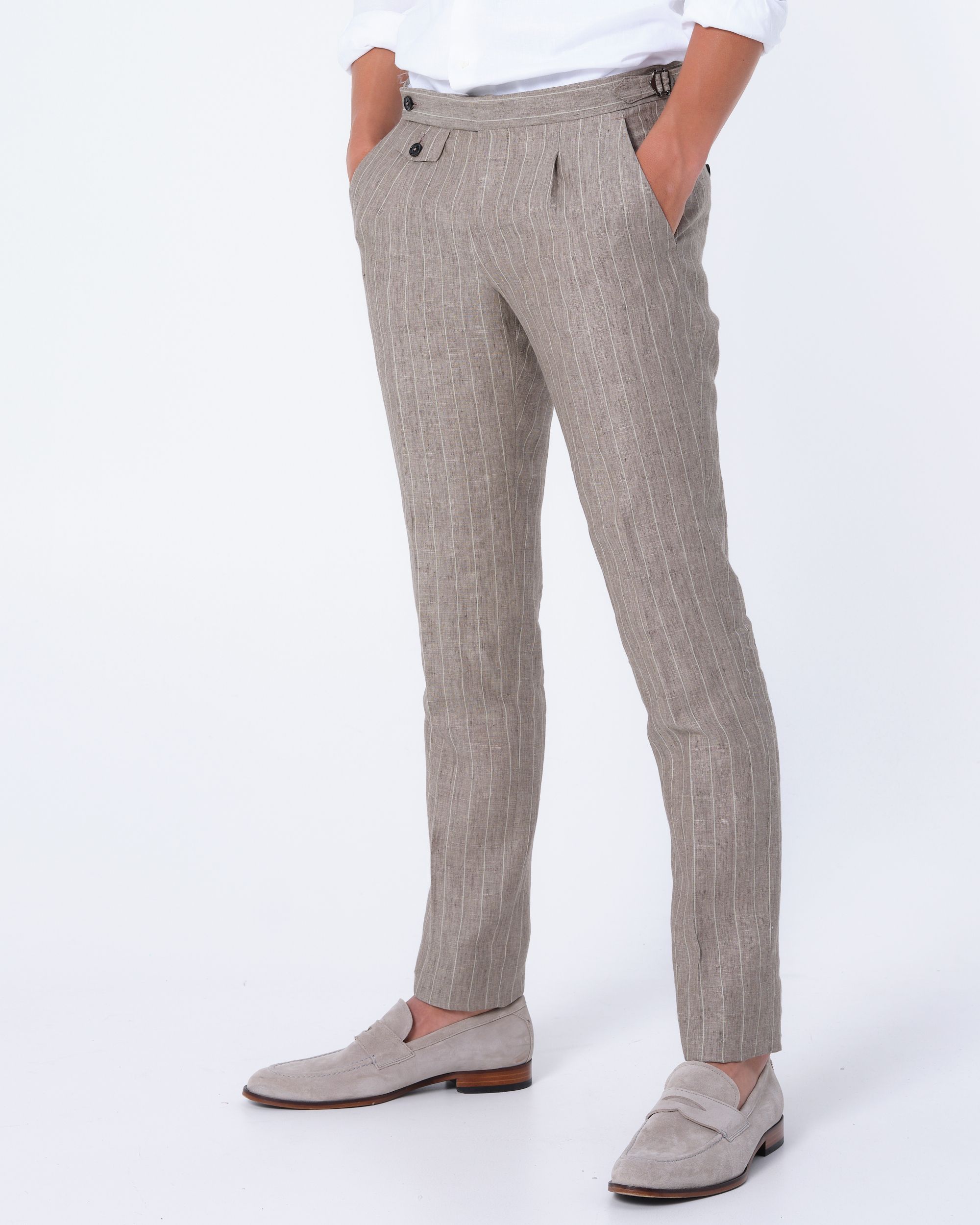 Dutch Dandies Pisa Mix & Match Pantalon L.bruin streep 081861-002-46