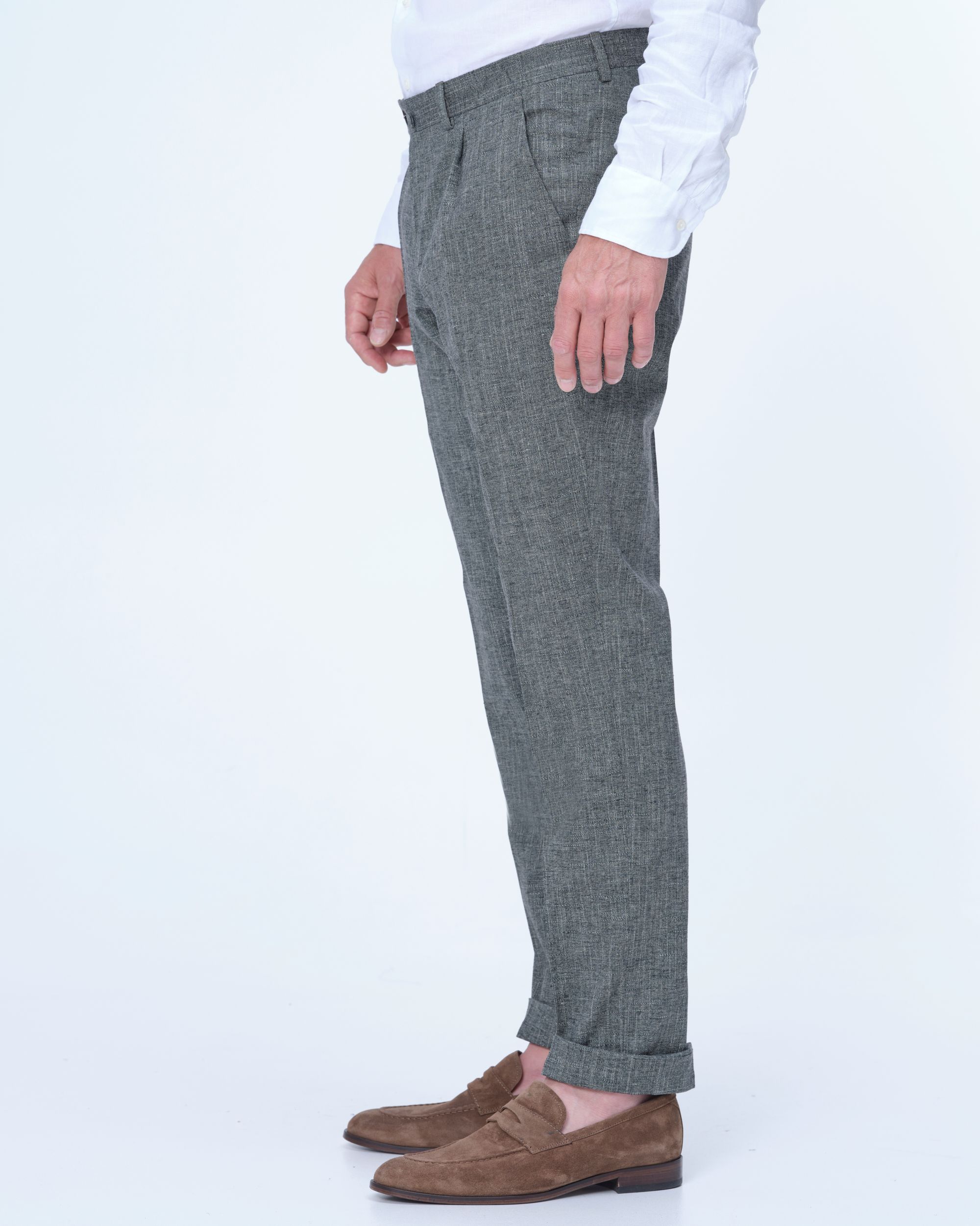 Dutch Dandies Mix & Match Pantalon Donker groen uni 081867-002-46