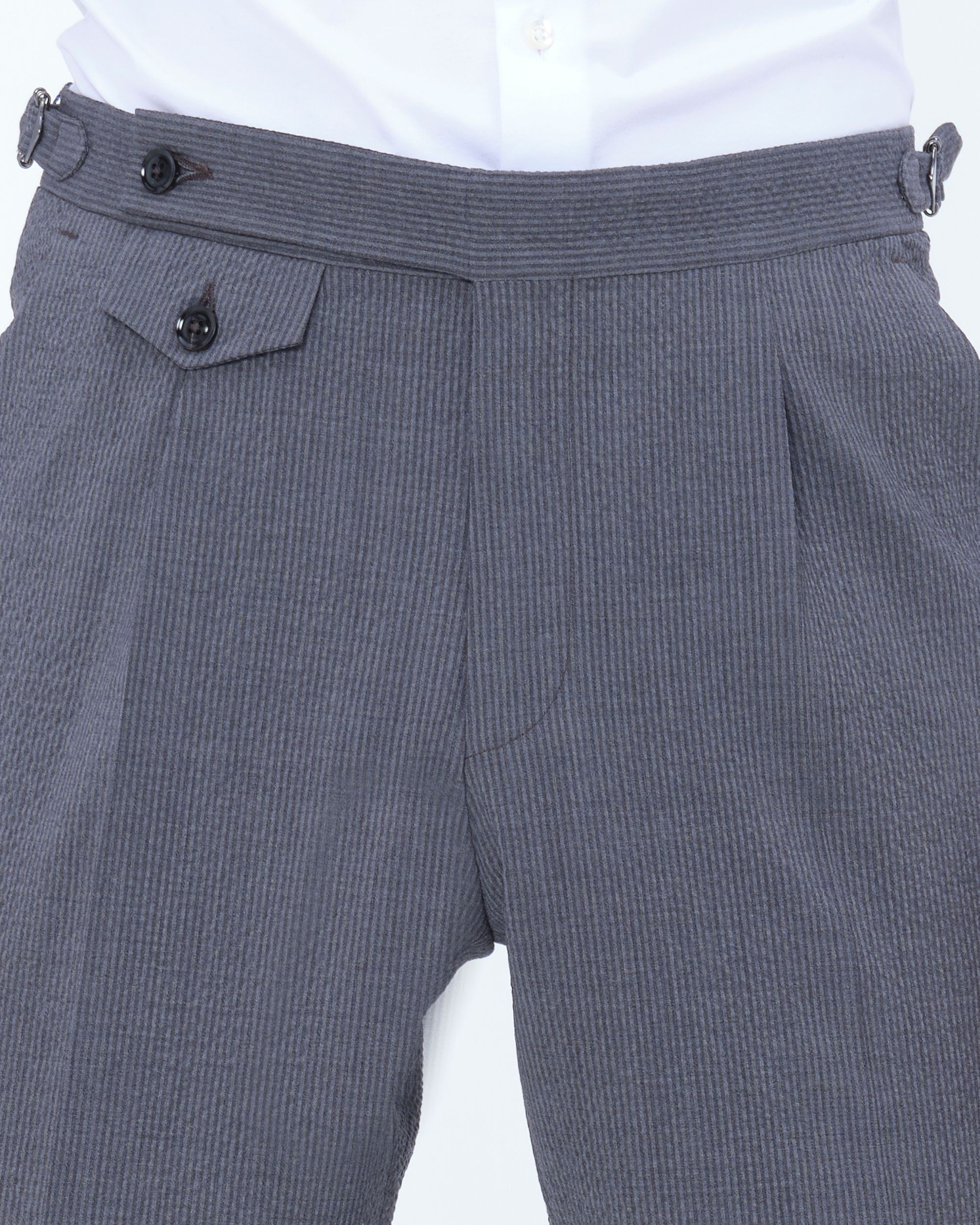 Dutch Dandies Mix & Match Pantalon Donkergrijs streep 081873-001-46