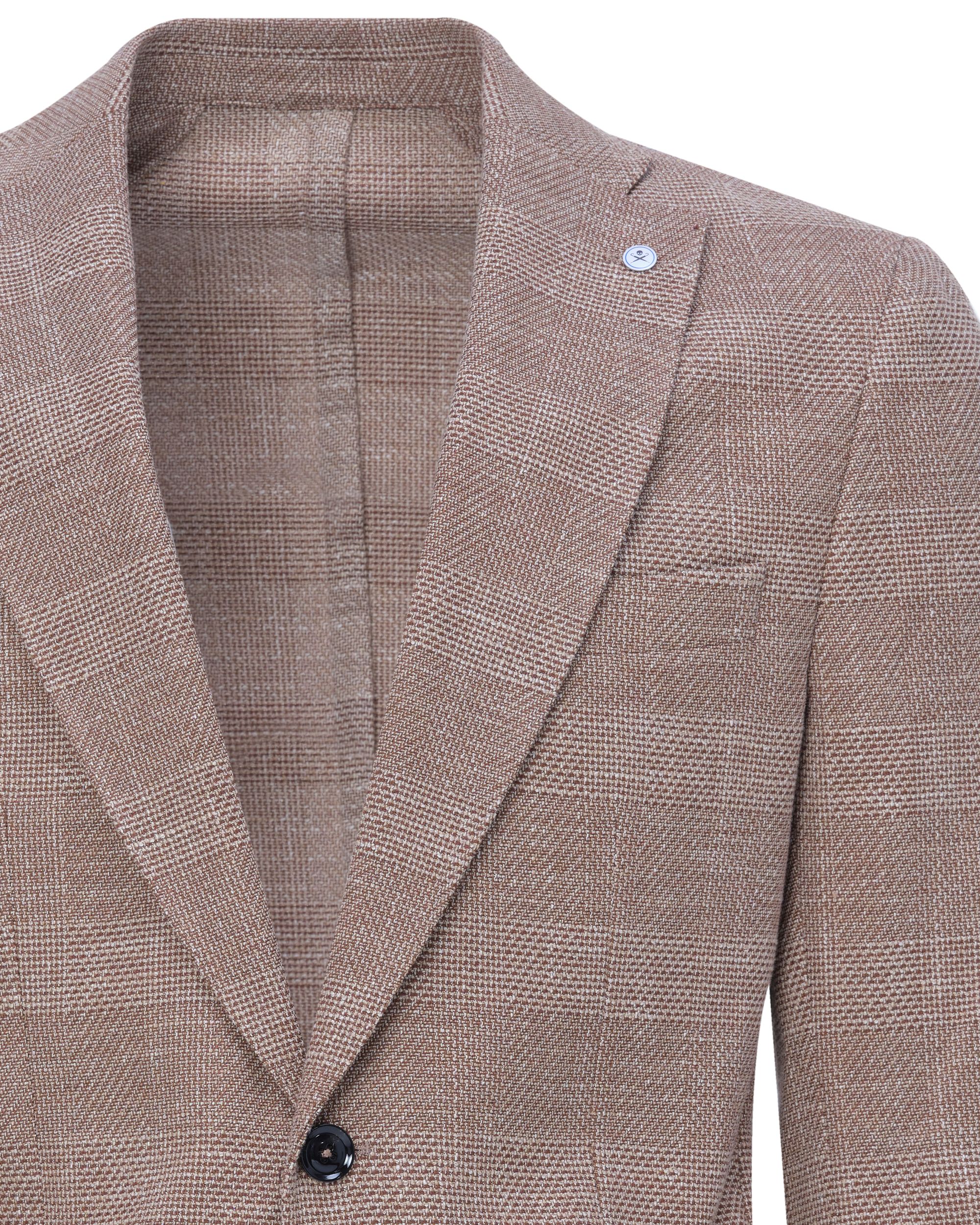 Dutch Dandies Colbert Bruin grote ruit 081898-001-46