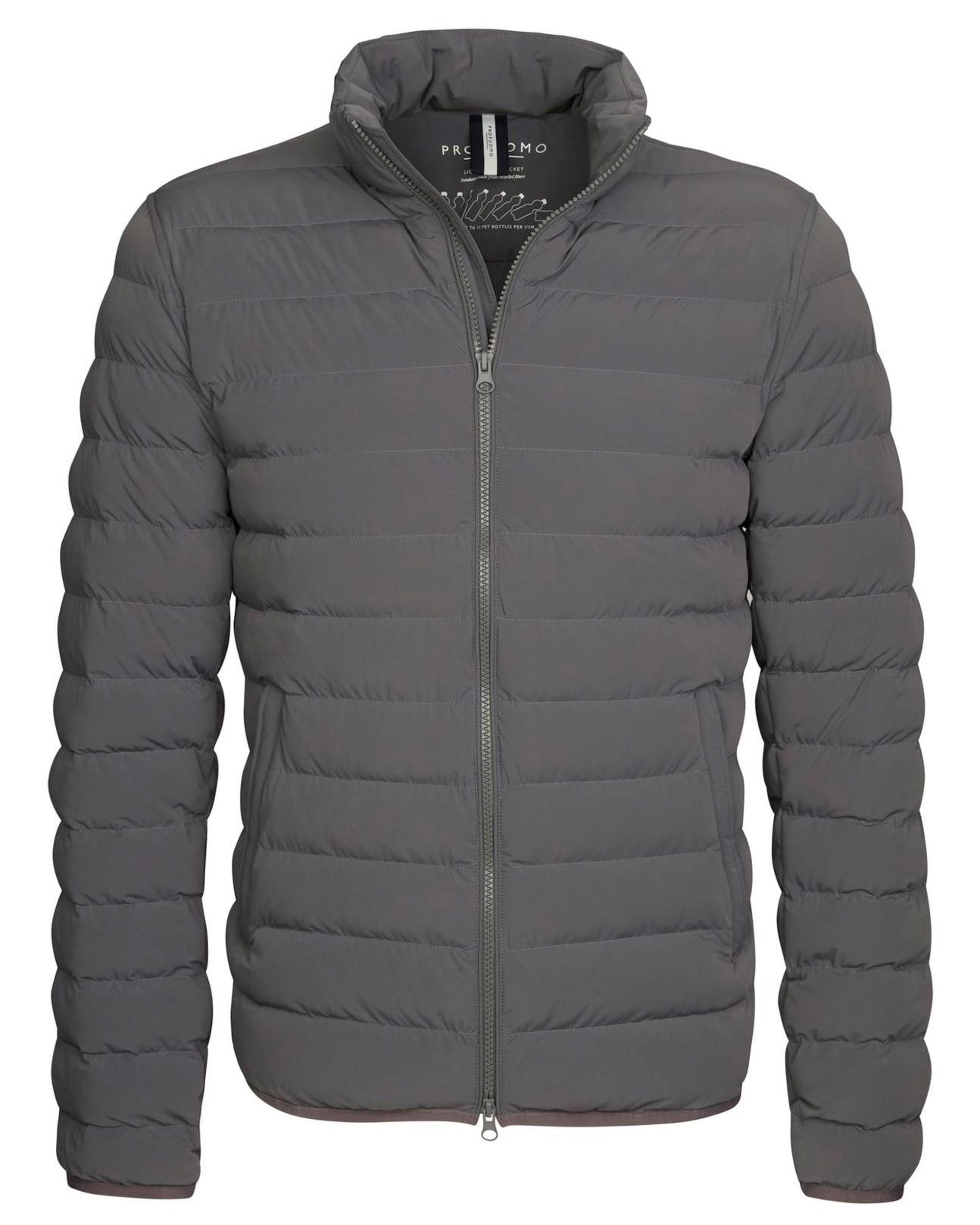 Profuomo Gewatteerde Jas Grijs 081924-001-48