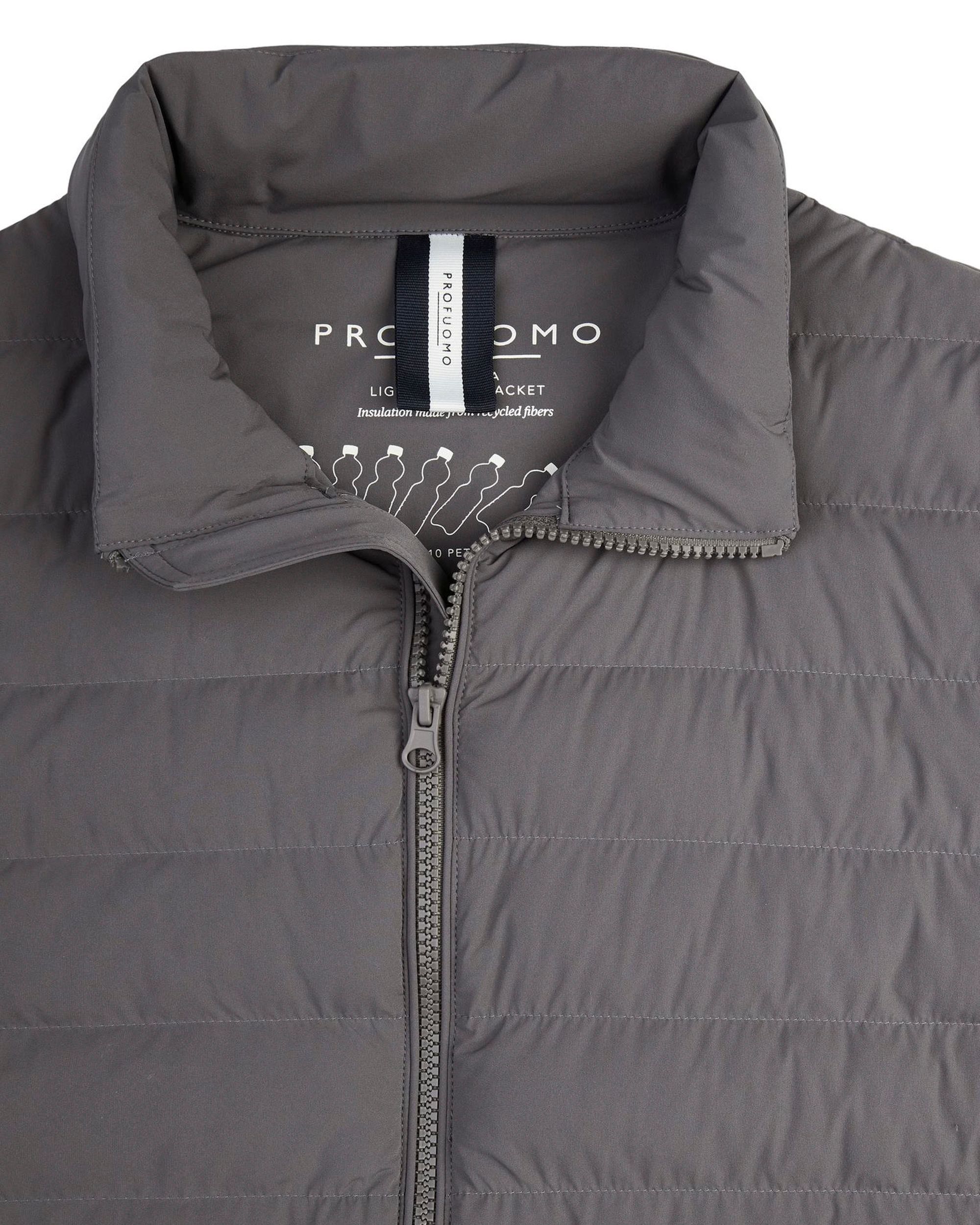 Profuomo Gewatteerde Jas Grijs 081924-001-48
