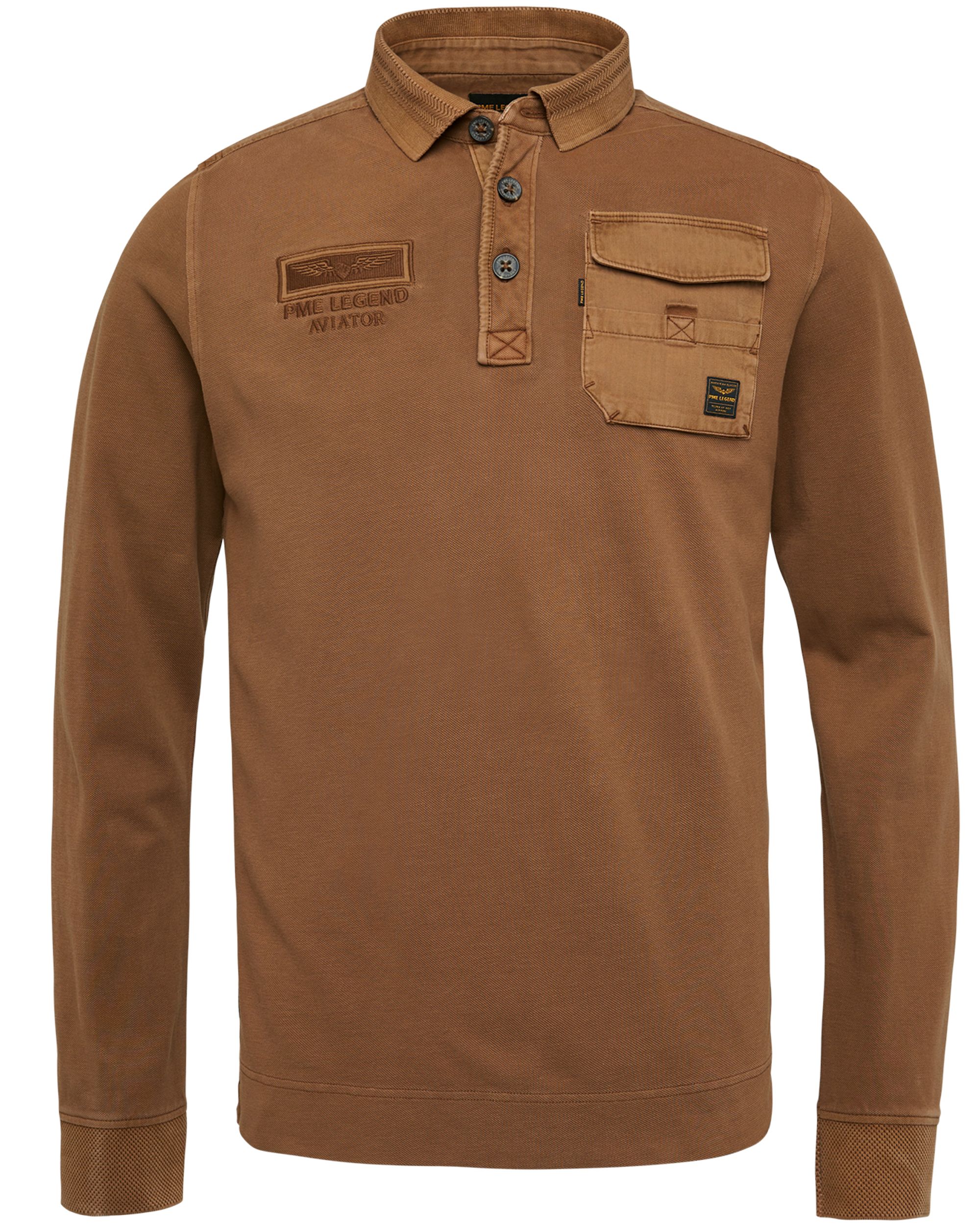 PME Legend Polo LM Bruin 081945-001-L