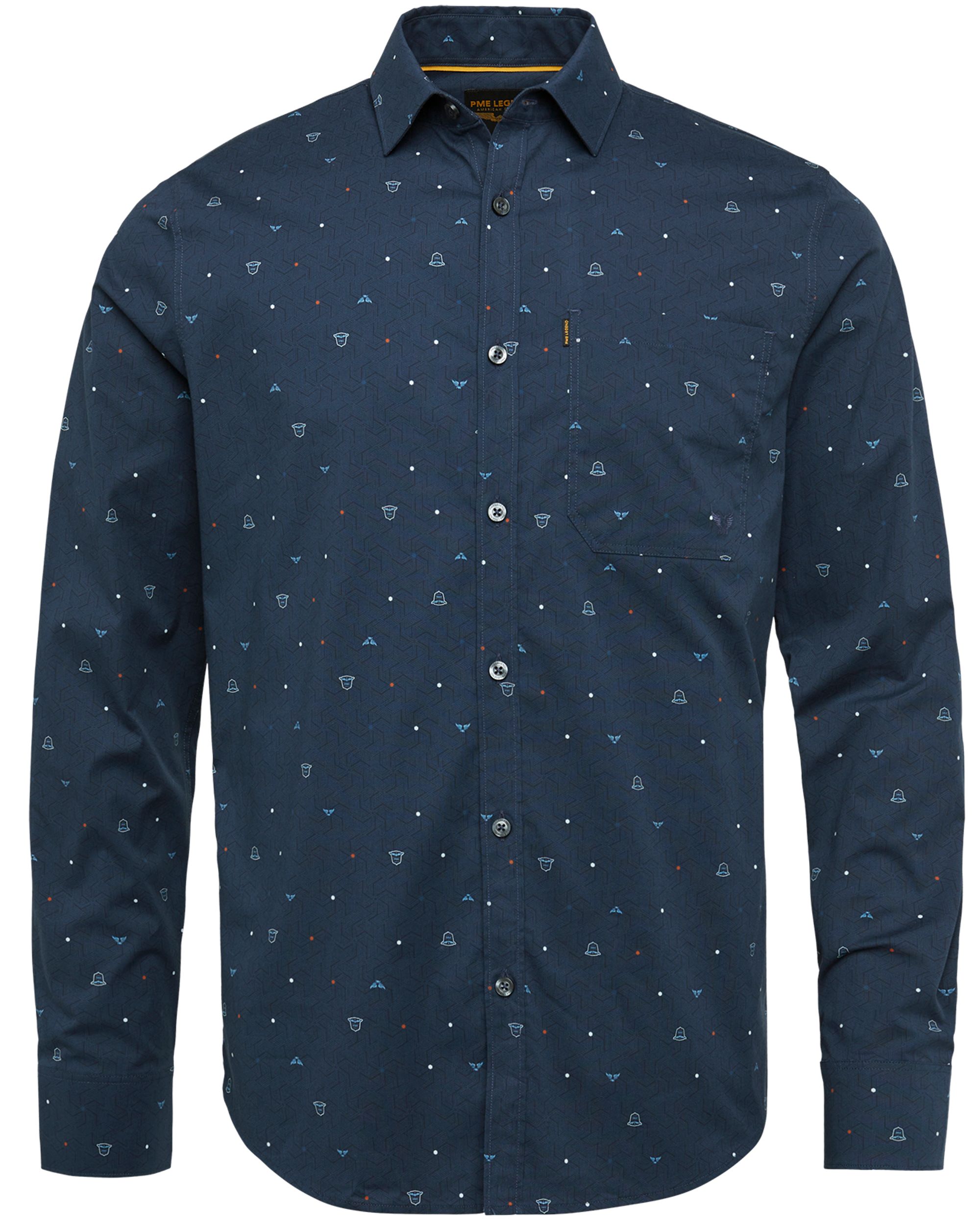 PME Legend Casual Overhemd LM Blauw 081954-001-L