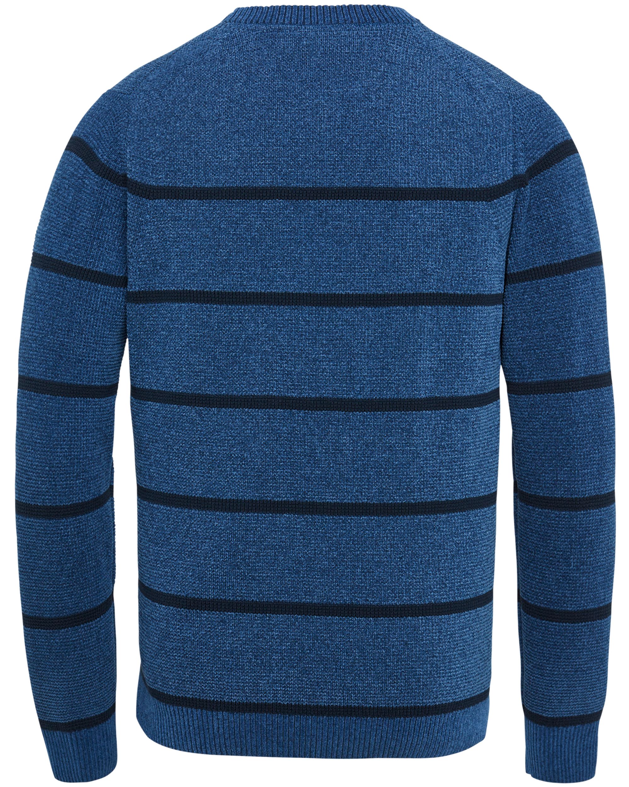 Cast Iron Trui ronde hals  Blauw 082004-001-L