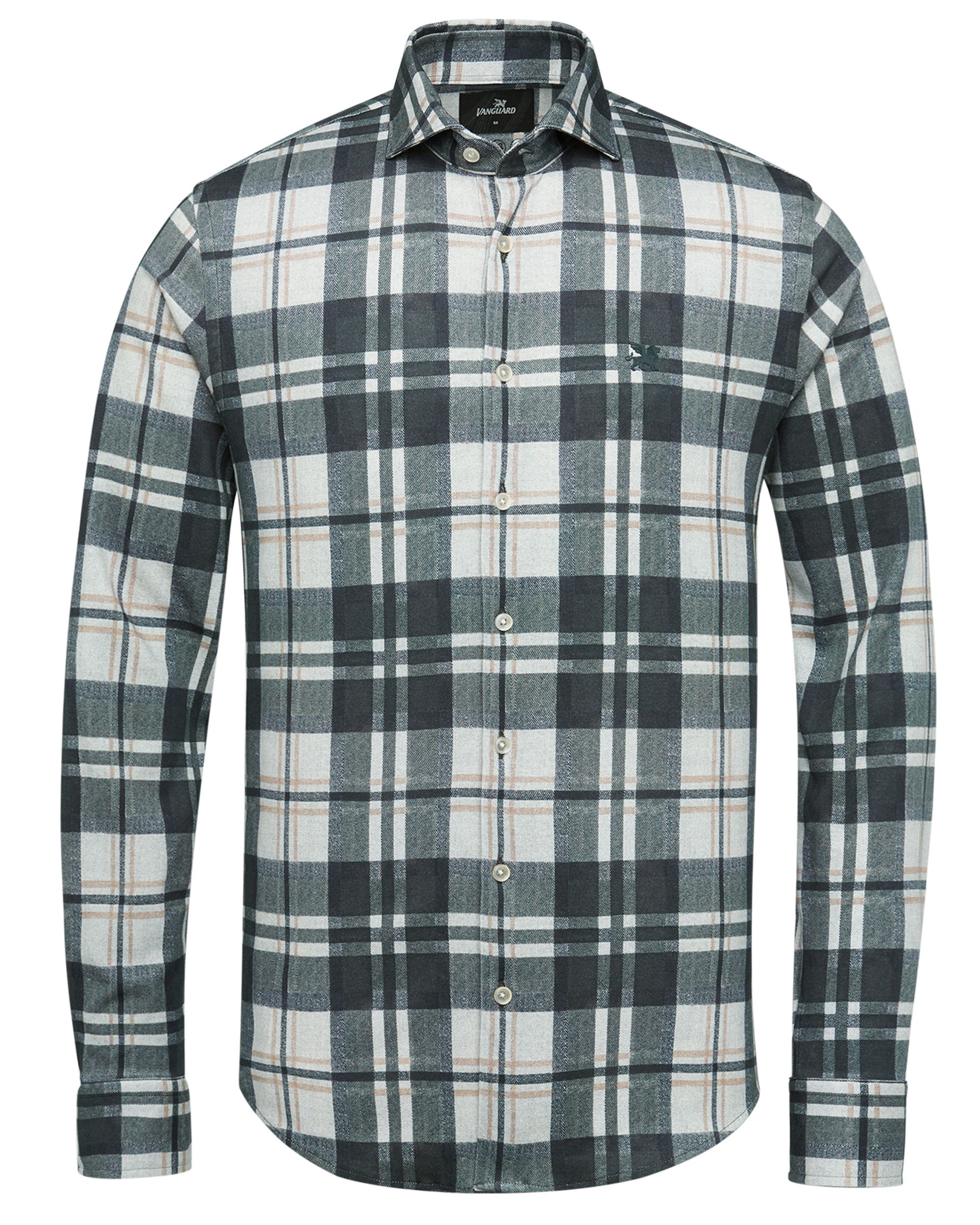 Vanguard Casual Overhemd LM Groen 082038-001-L