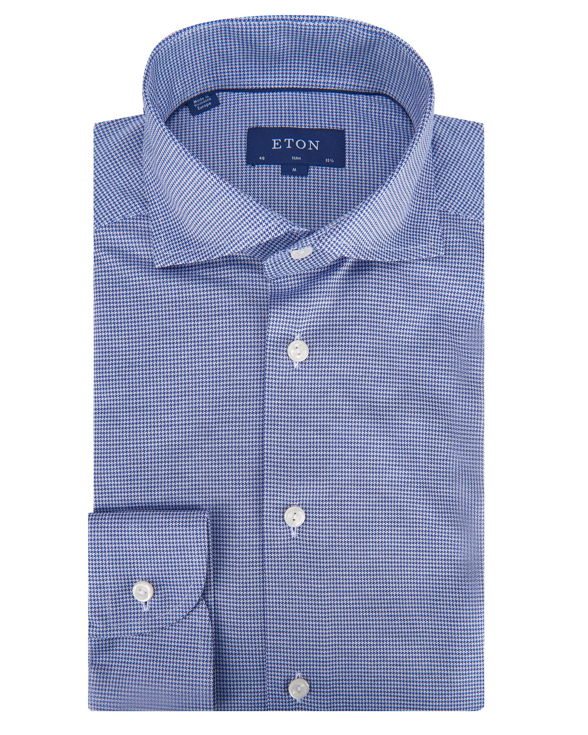 ETON Overhemd LM Blauw 082175-001-37/38