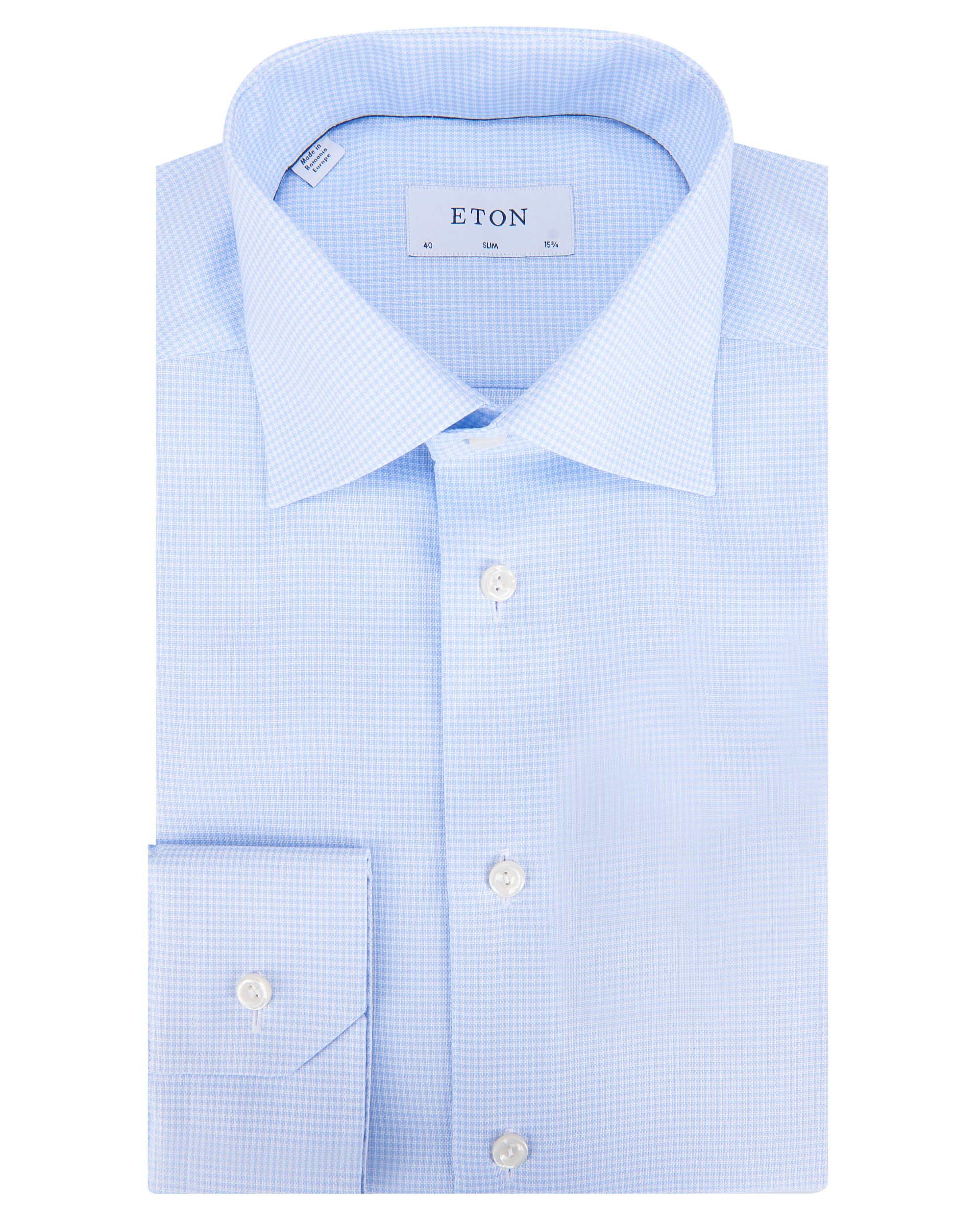 ETON Overhemd LM Licht blauw 082177-001-40