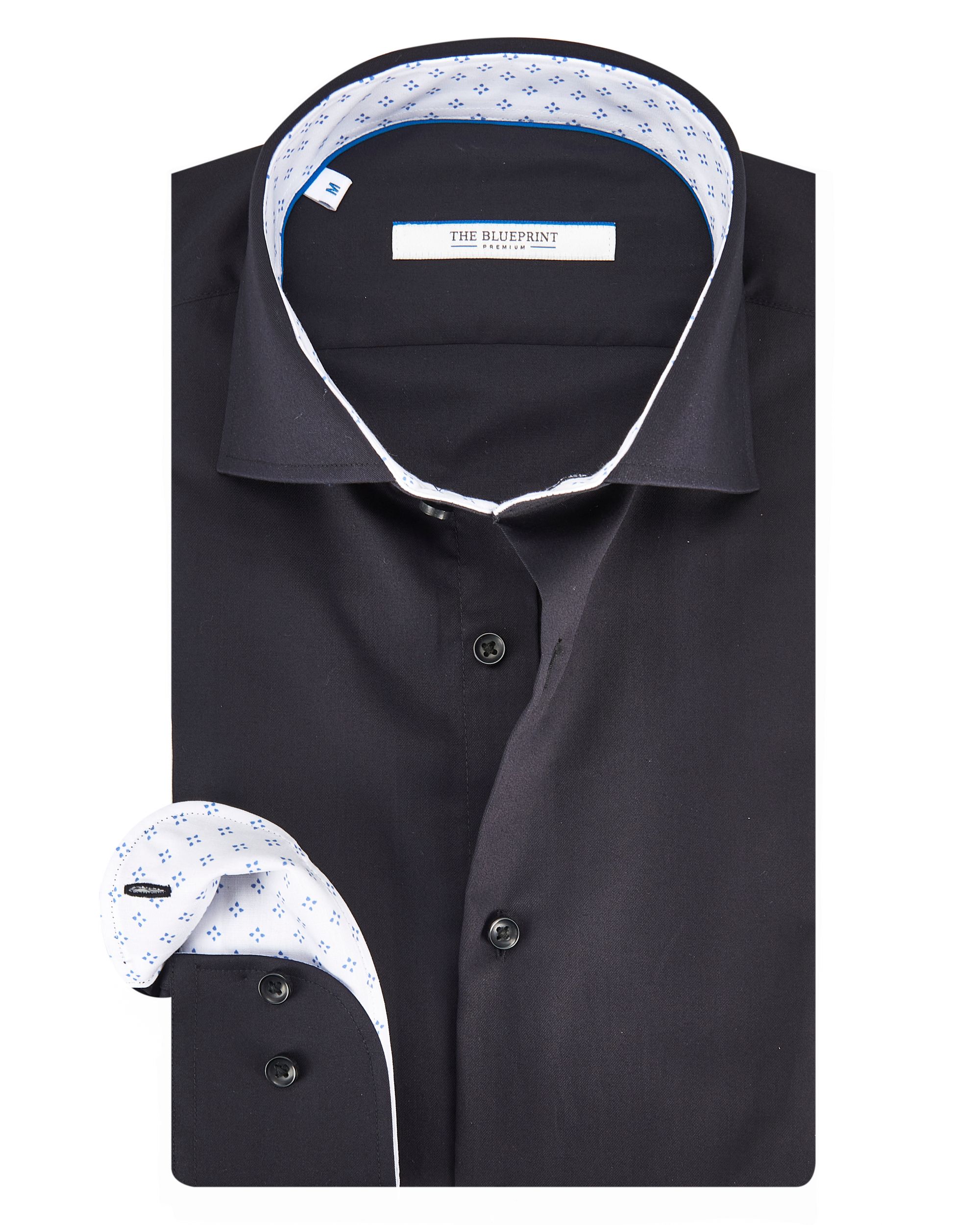 The BLUEPRINT Premium Casual Overhemd LM Grijs uni 082209-001-L