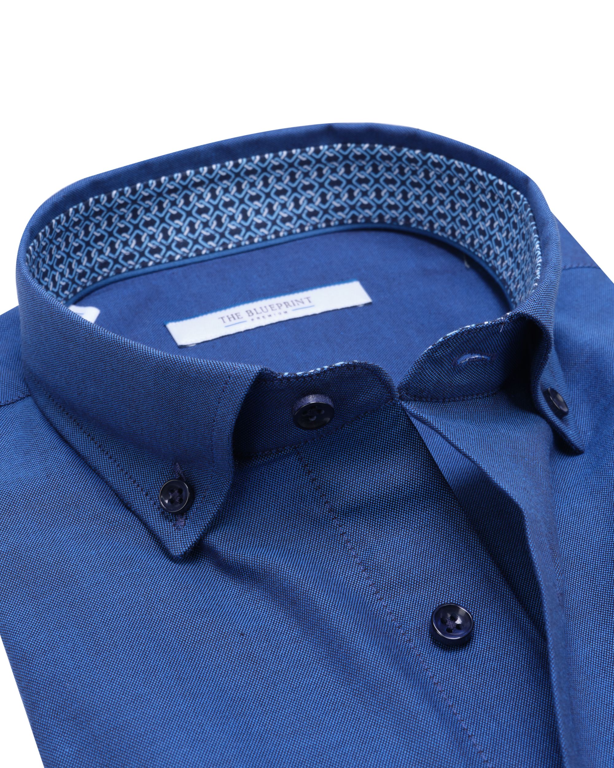 The BLUEPRINT Premium Casual Overhemd LM NAVY 082232-001-L