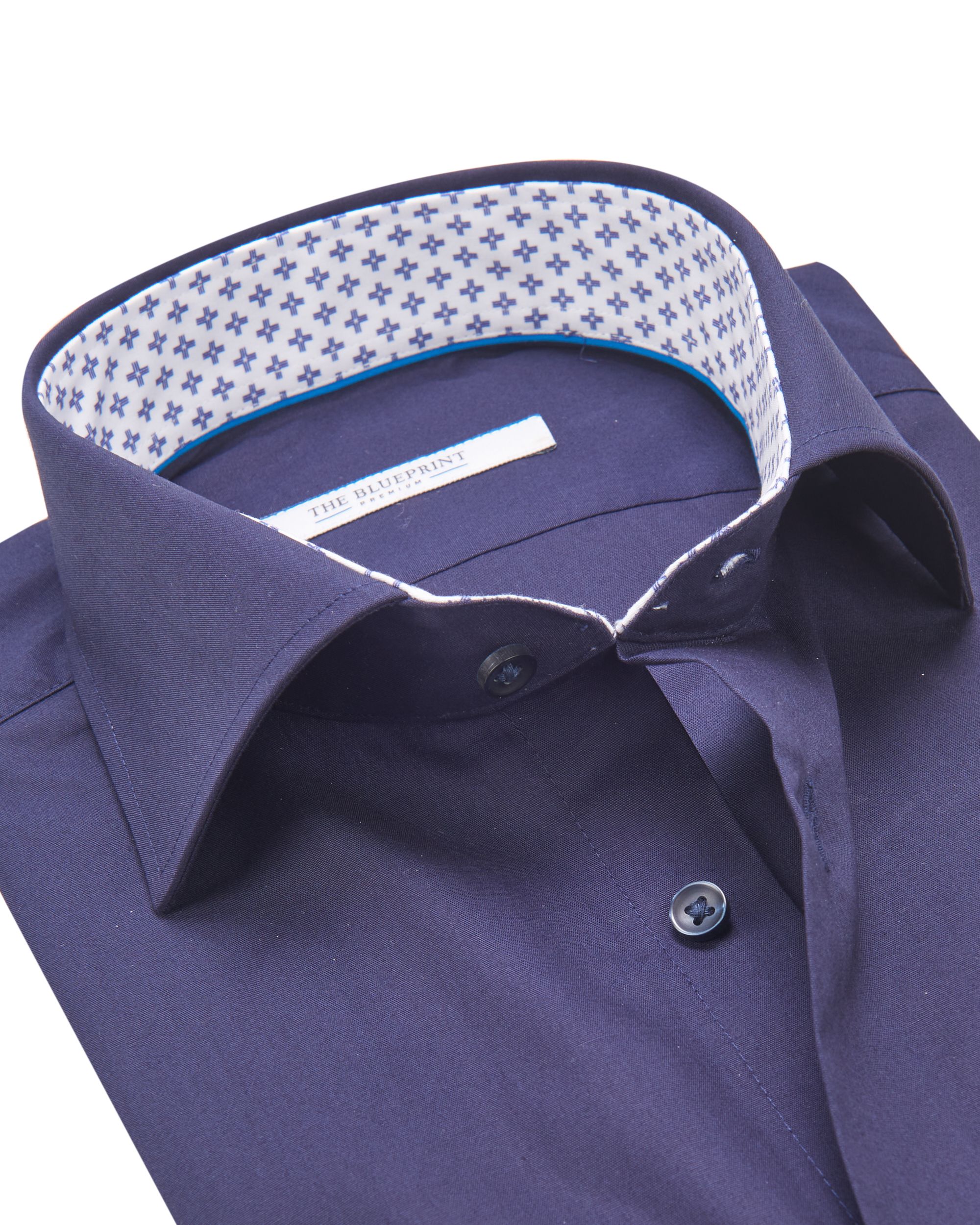 The BLUEPRINT Premium Casual Overhemd LM NAVY 082249-001-L