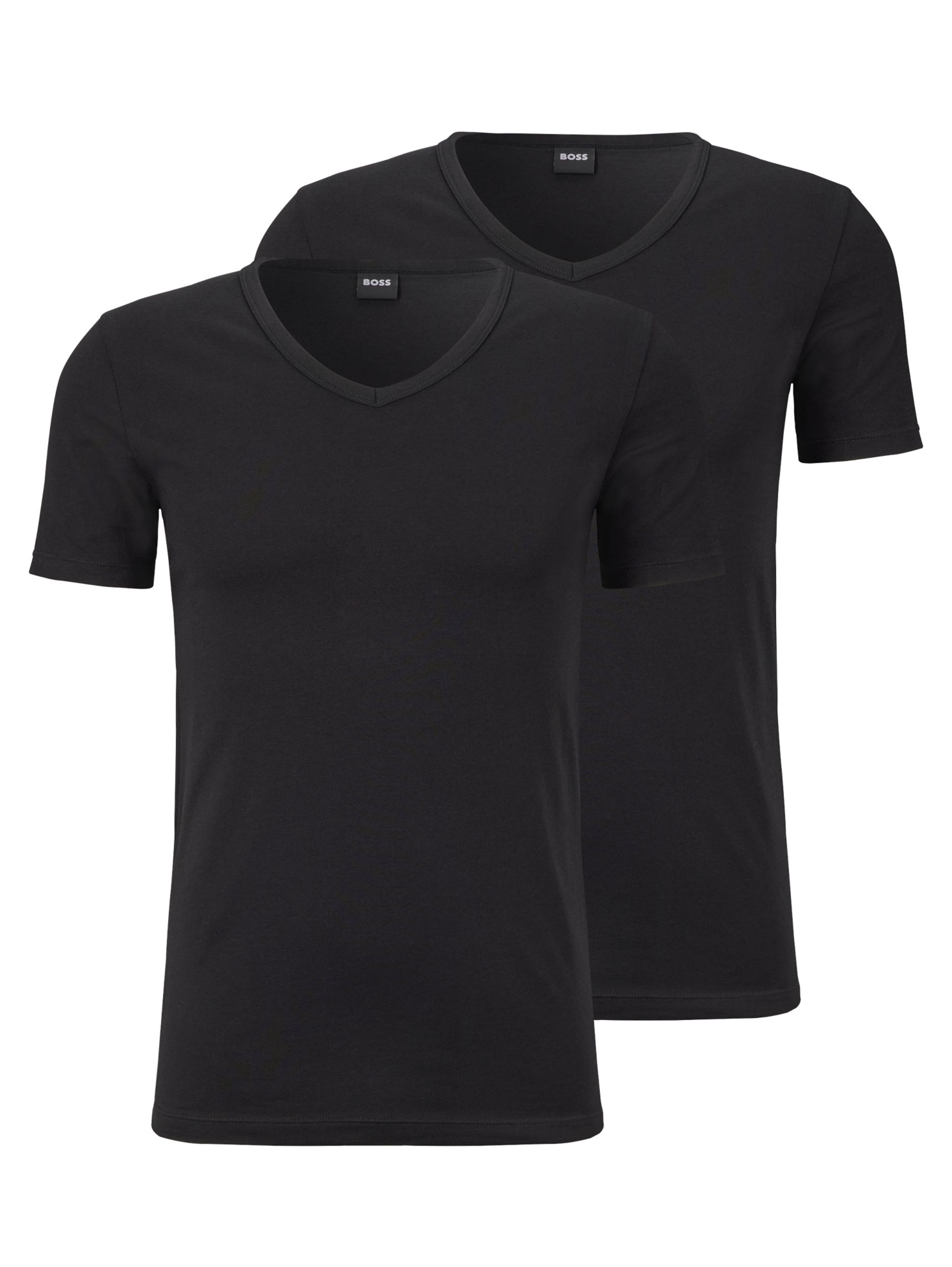 Boss V-neck 2-Pack T-shirt KM Zwart 082264-001-L