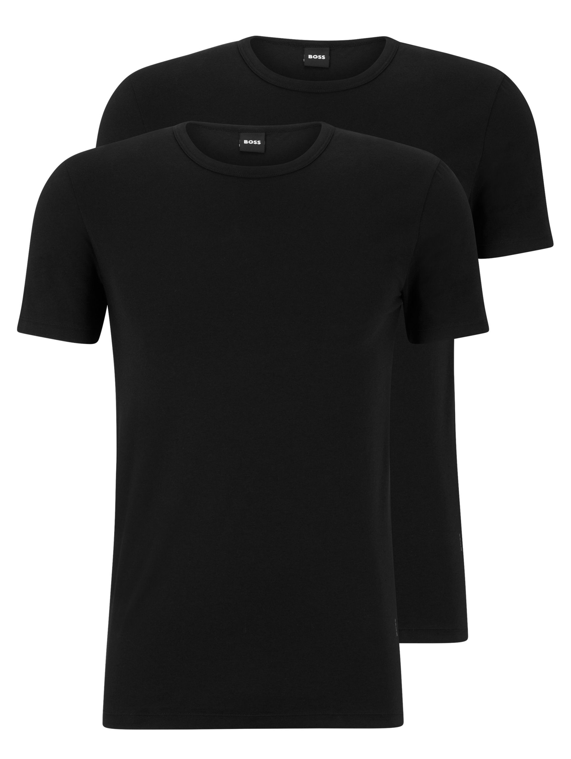 Boss R-neck 2 Pack T-shirt KM Zwart 082265-001-L