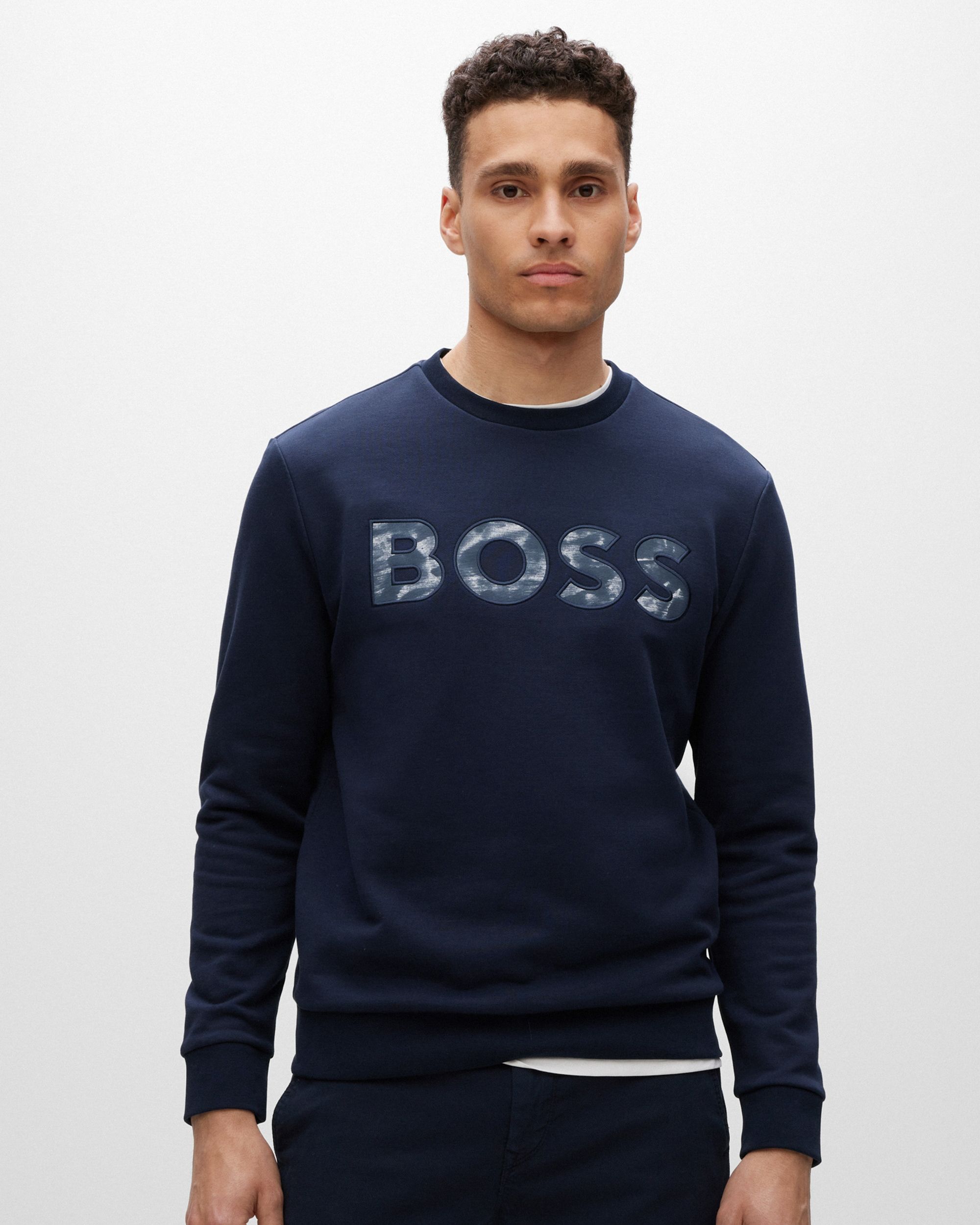 Hugo Boss Menswear Sweater Donker blauw 082287-002-XL