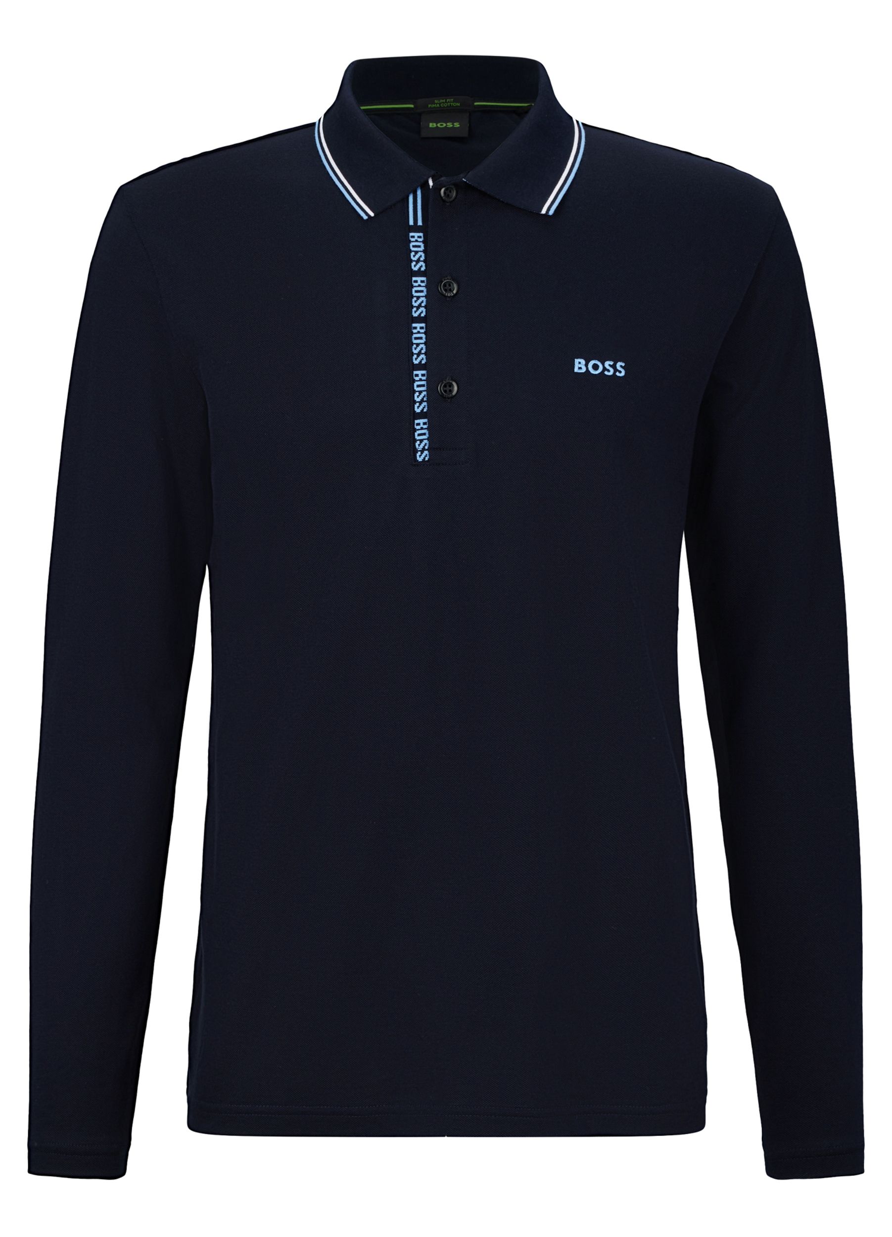 Hugo Boss Leisure Pleesy 4 Polo LM Donker blauw 082301-002-L