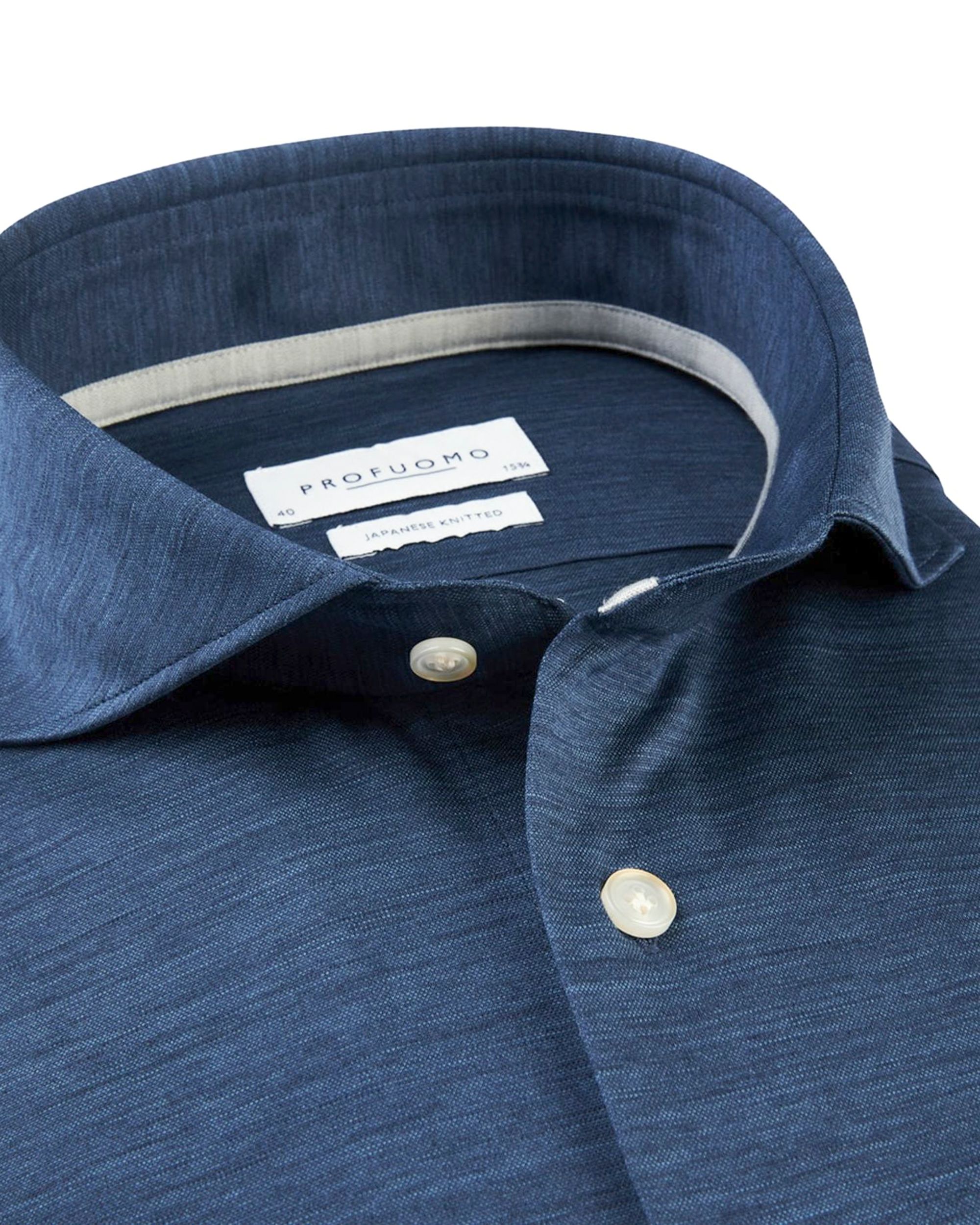 Profuomo Overhemd LM Blauw 082348-001-38