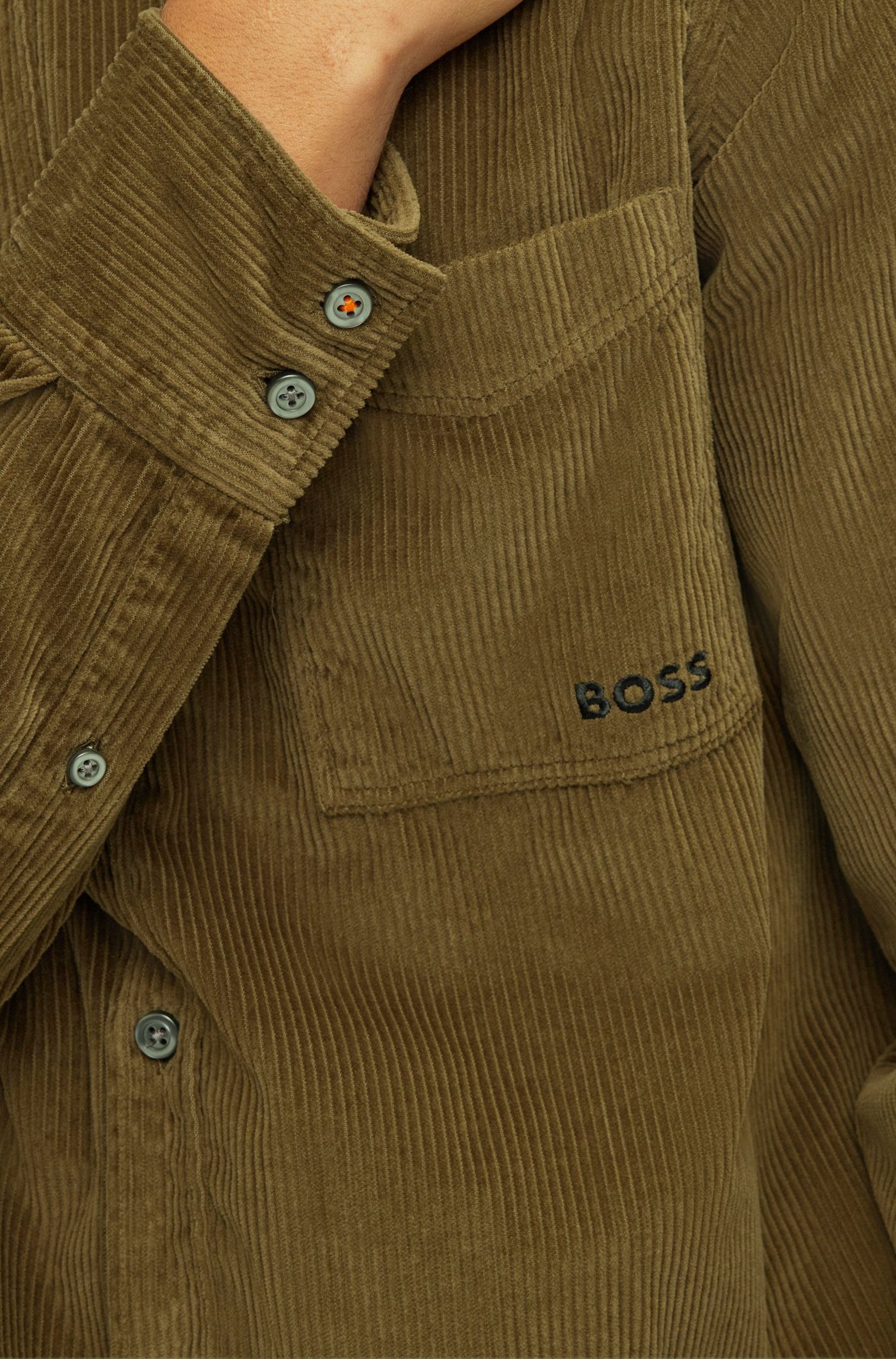 Hugo Boss Casual Relegant Casual Overhemd LM Donker groen 082400-002-L