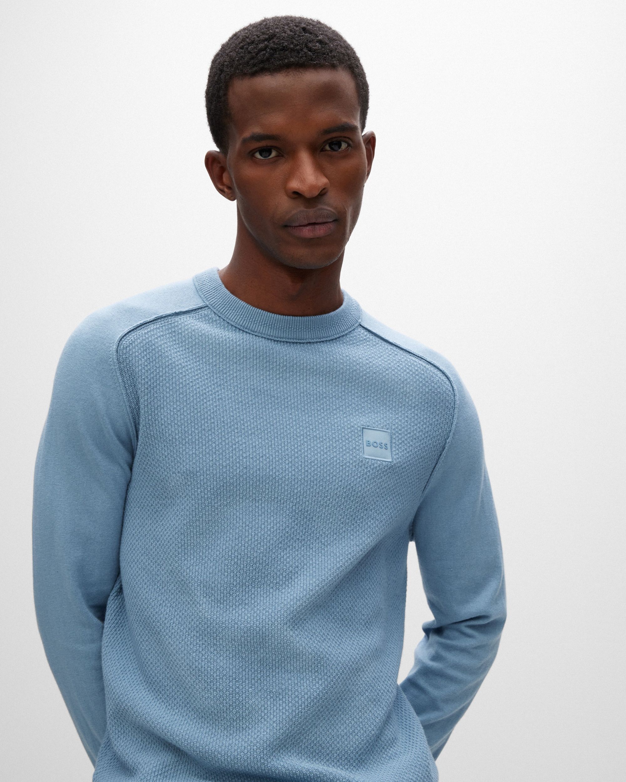 Boss Kesom Trui Ronde Hals Licht blauw 082410-002-L