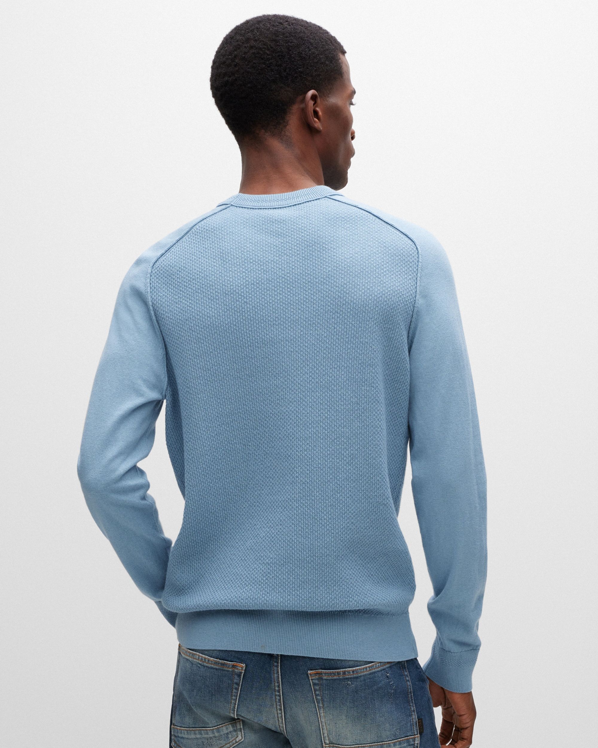 Boss Kesom Trui Ronde Hals Licht blauw 082410-002-L