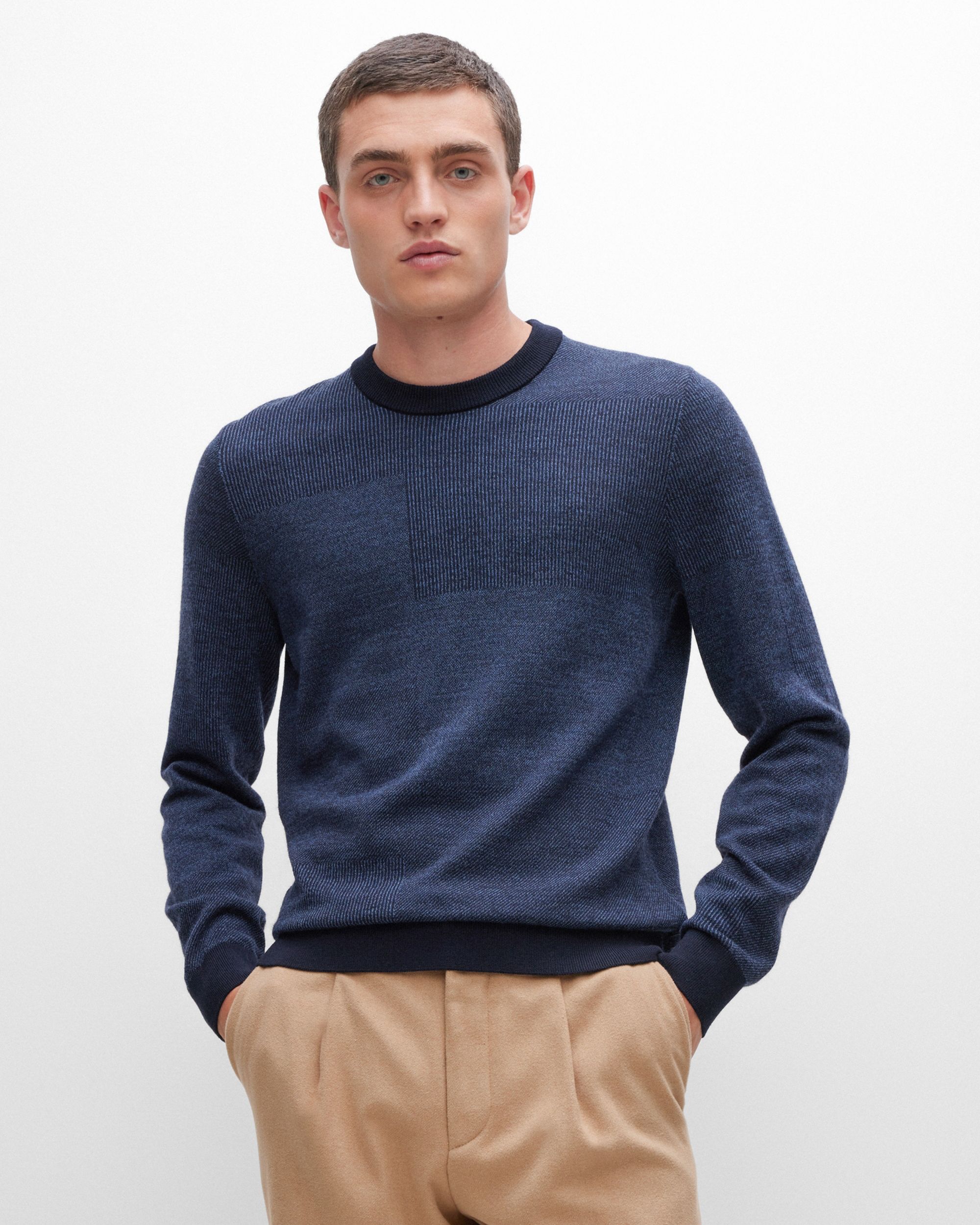 Hugo Boss Menswear Sweater Donker blauw 082427-001-L