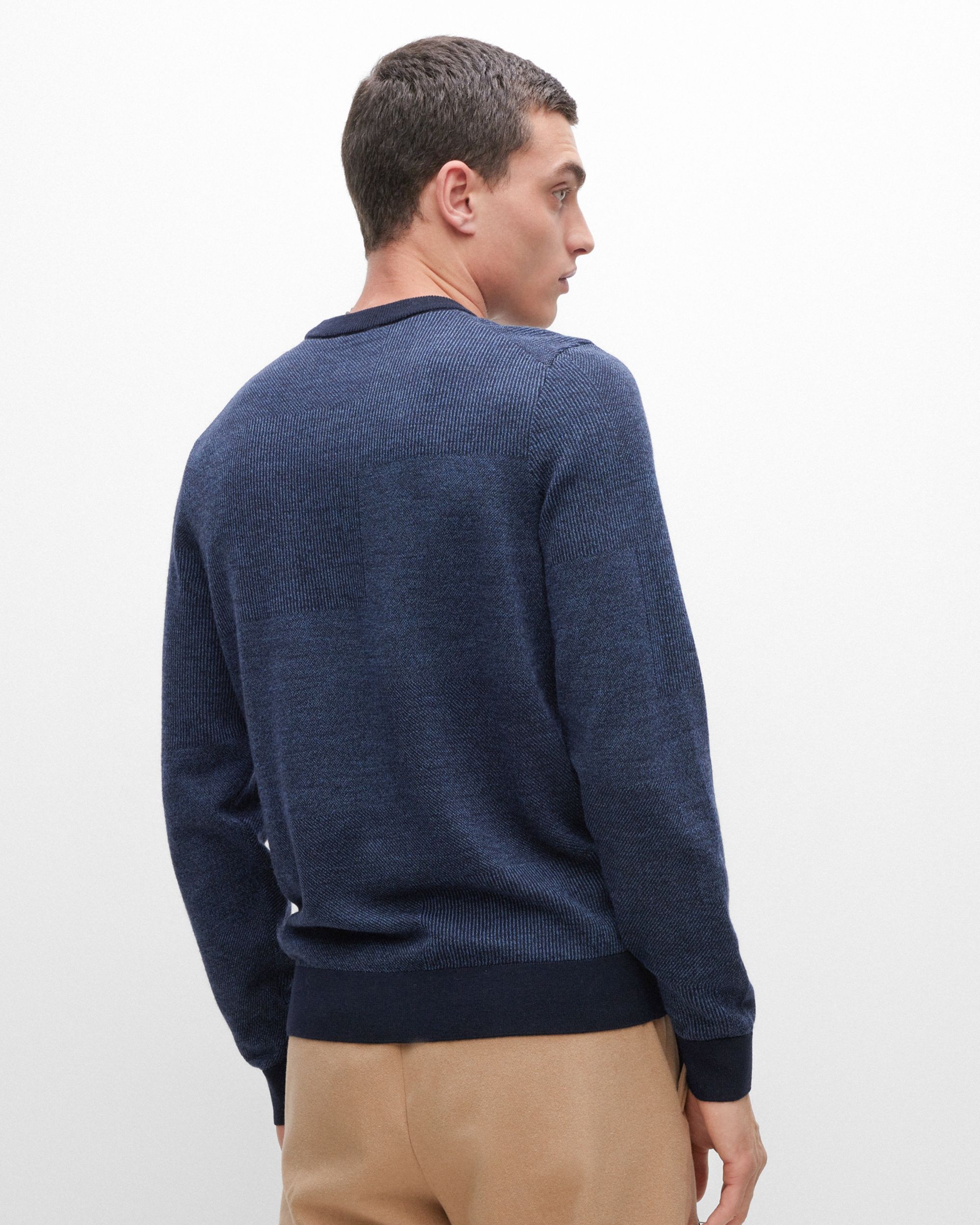 Hugo Boss Menswear Sweater Donker blauw 082427-001-L
