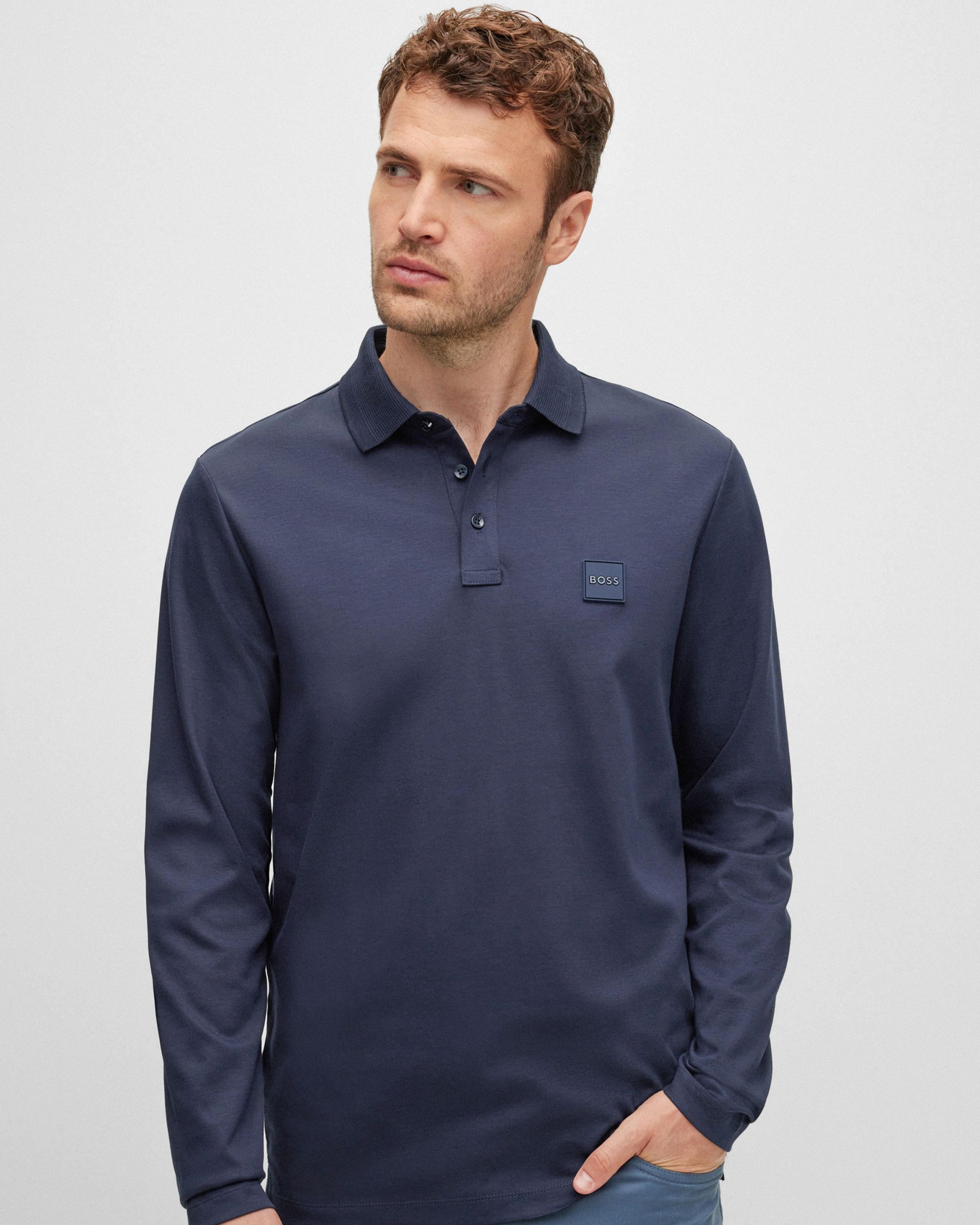 Hugo Boss Menswear Polo LM Donker blauw 082436-002-L