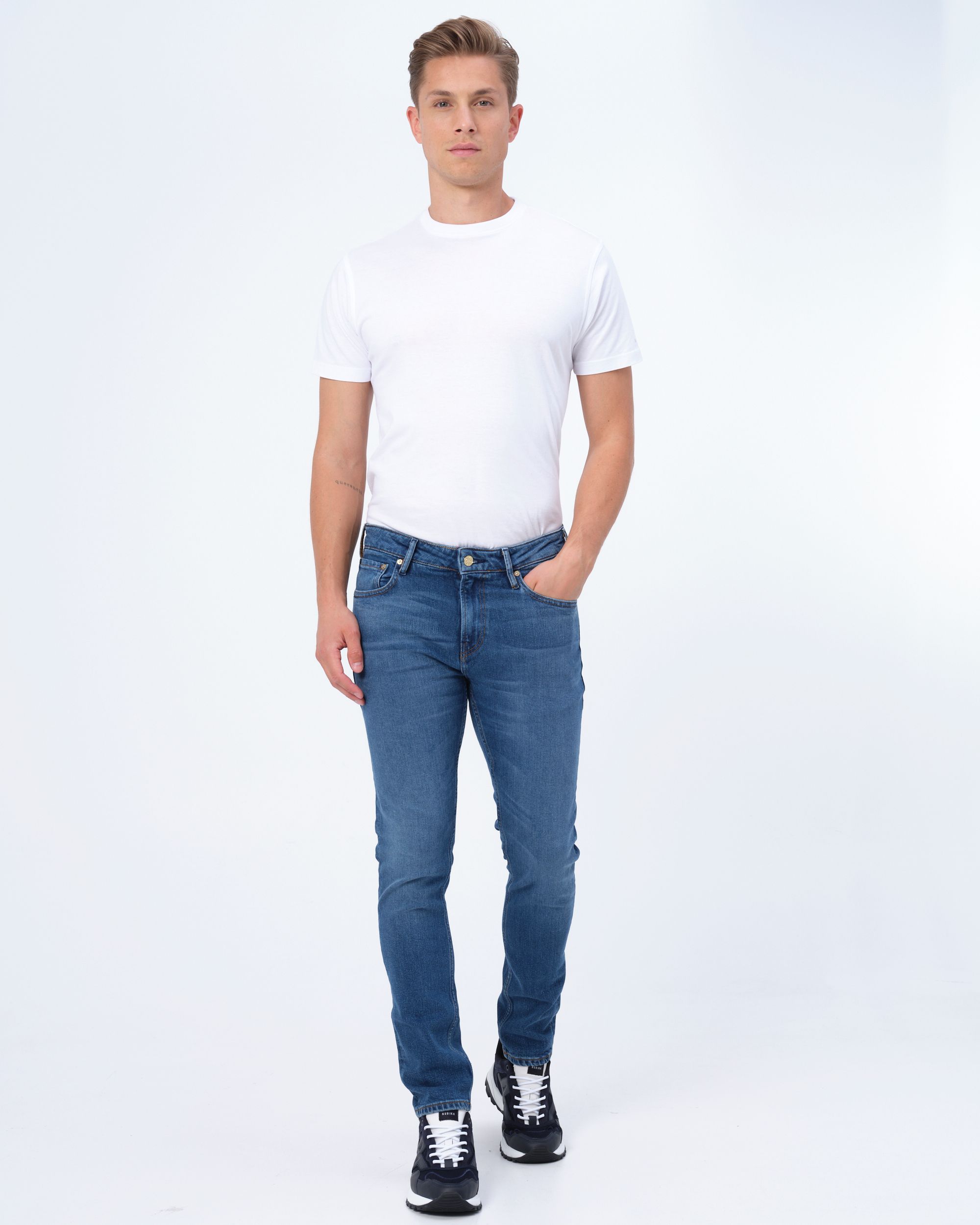 Scotch & Soda Skim Jeans Blauw 082456-001-28/30