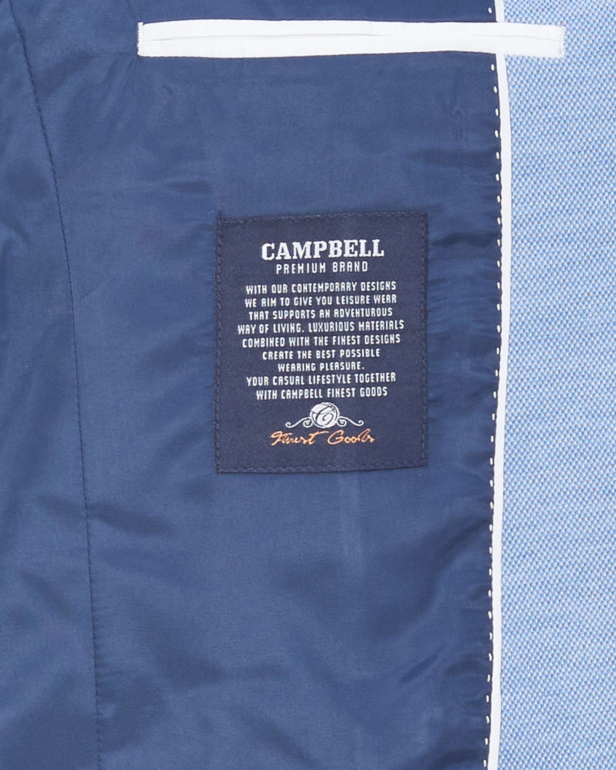 Campbell Classic Blazer Blauw uni 082464-002-25