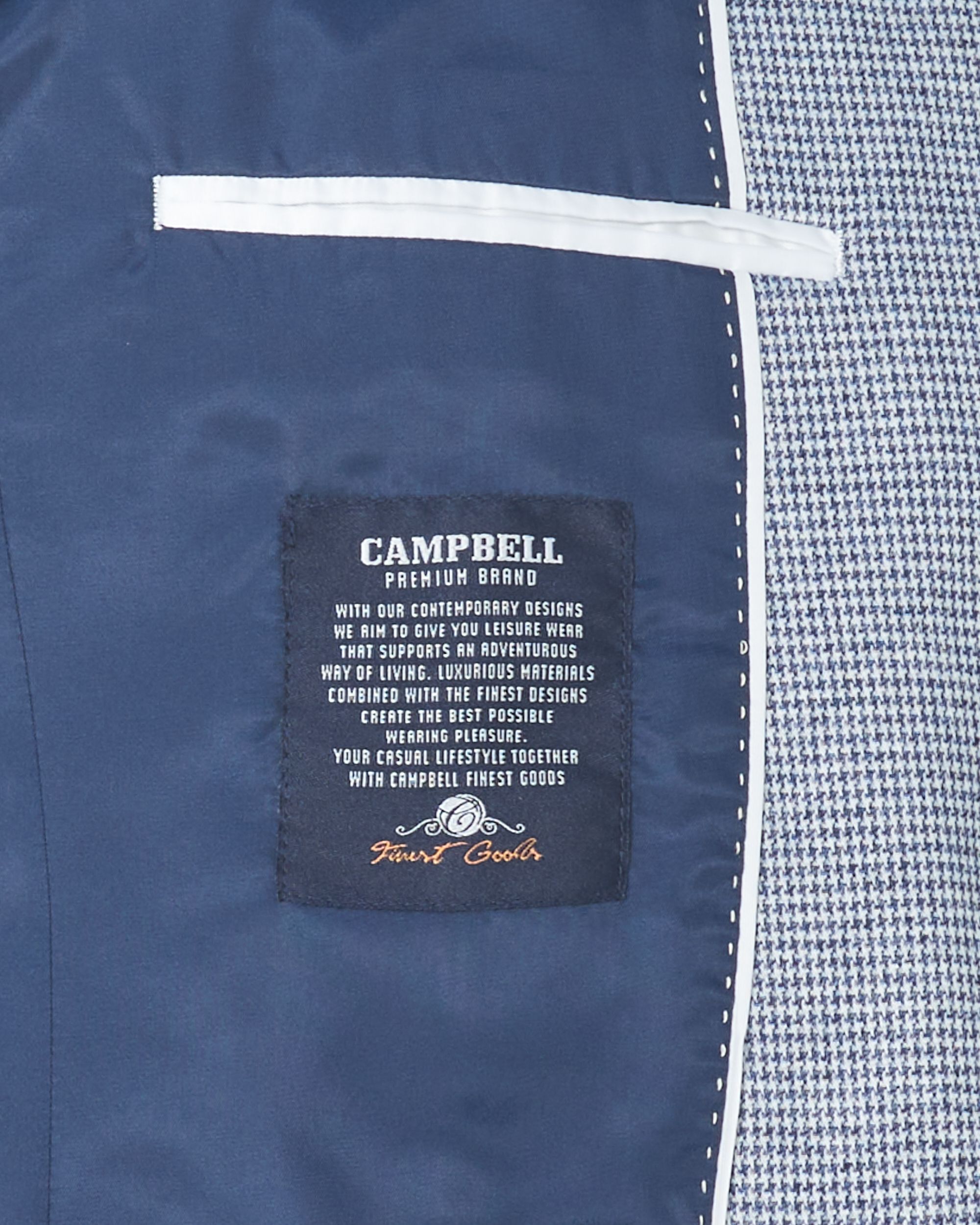 Campbell Classic Blazer Blauw dessin 082465-001-25