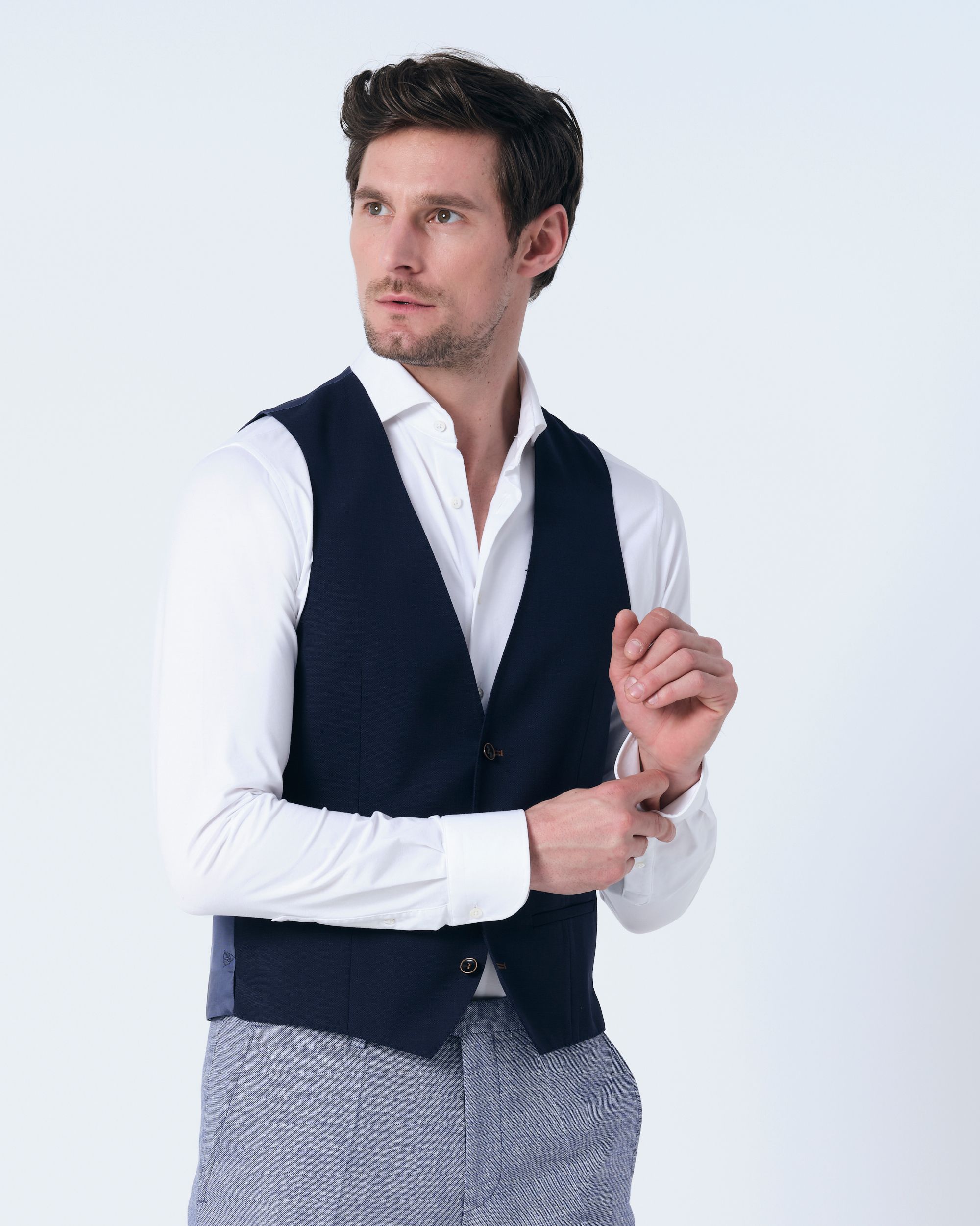 Roy Robson Gilet Donker blauw 082535-001-56