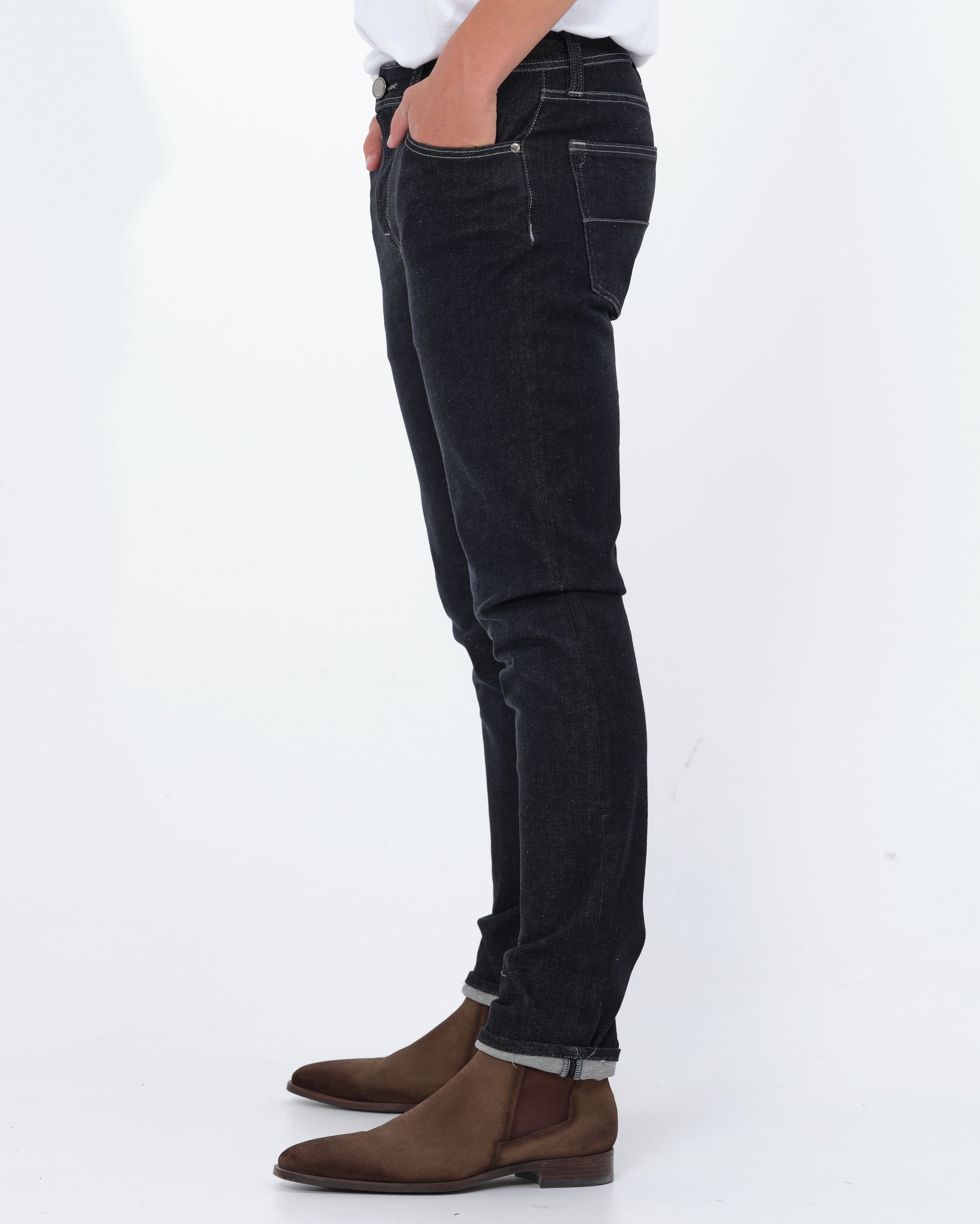 Tramarossa Leonardo Zip Bi-stretch Jeans Zwart 082536-001-28