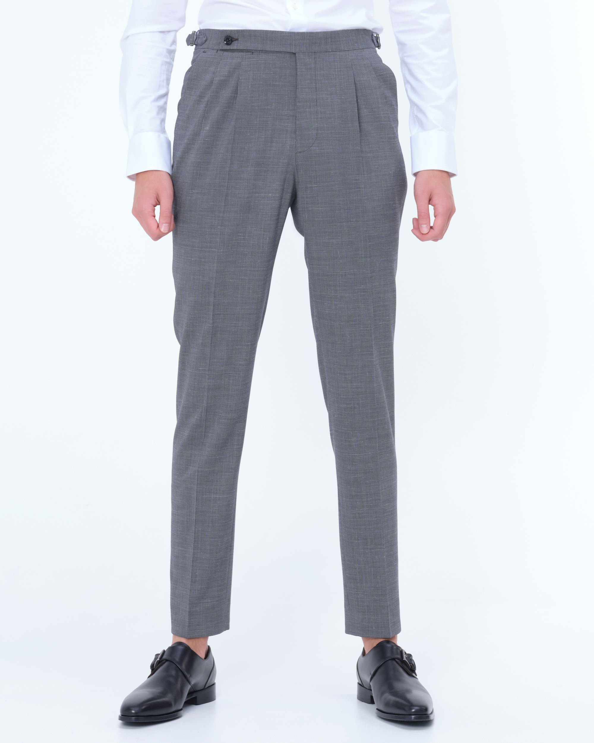 Dutch Dandies Pisa Mix & Match Pantalon D. grijs kleine ruit 082547-001-46