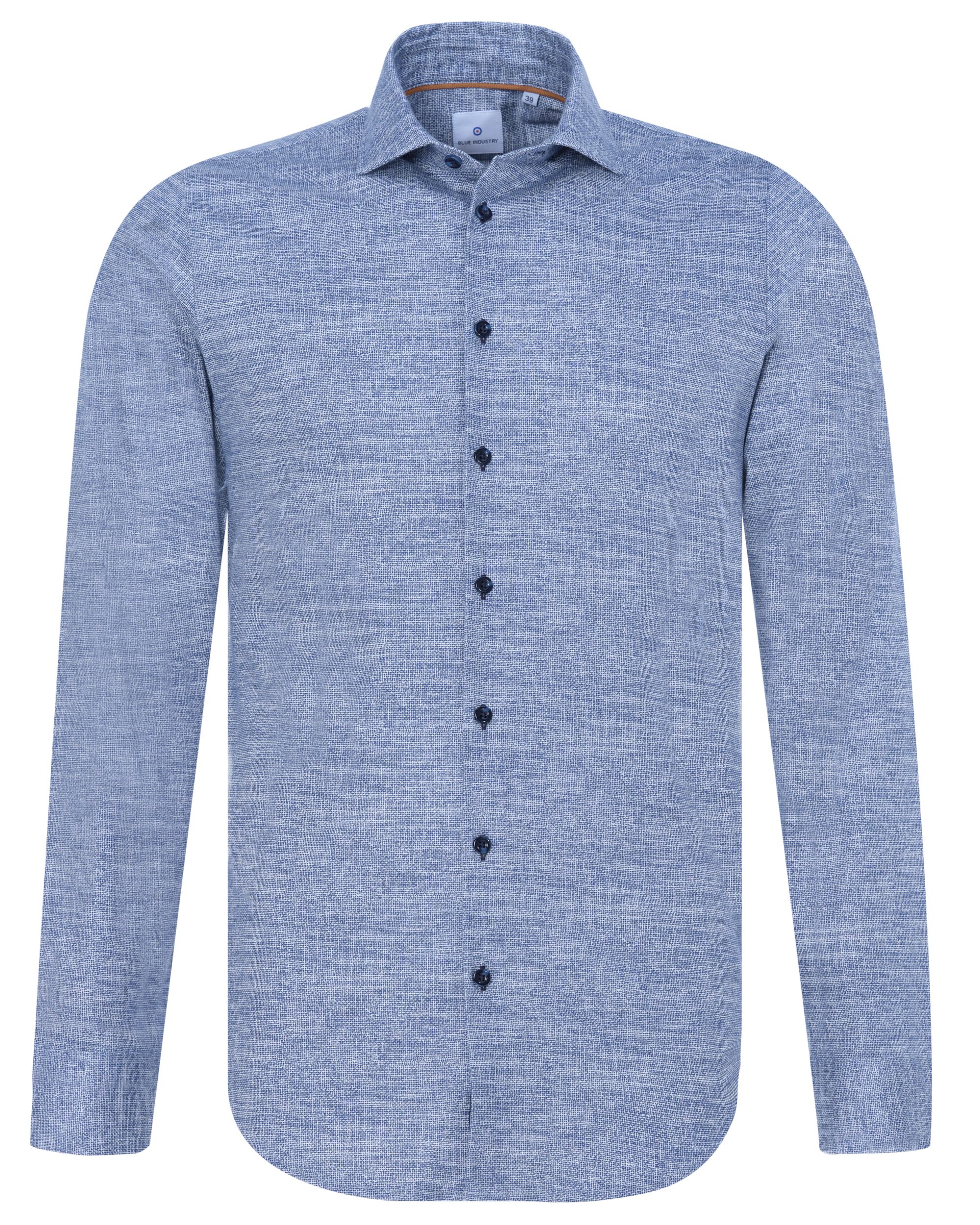 Blue Industry Casual Overhemd LM Blauw 082717-001-37