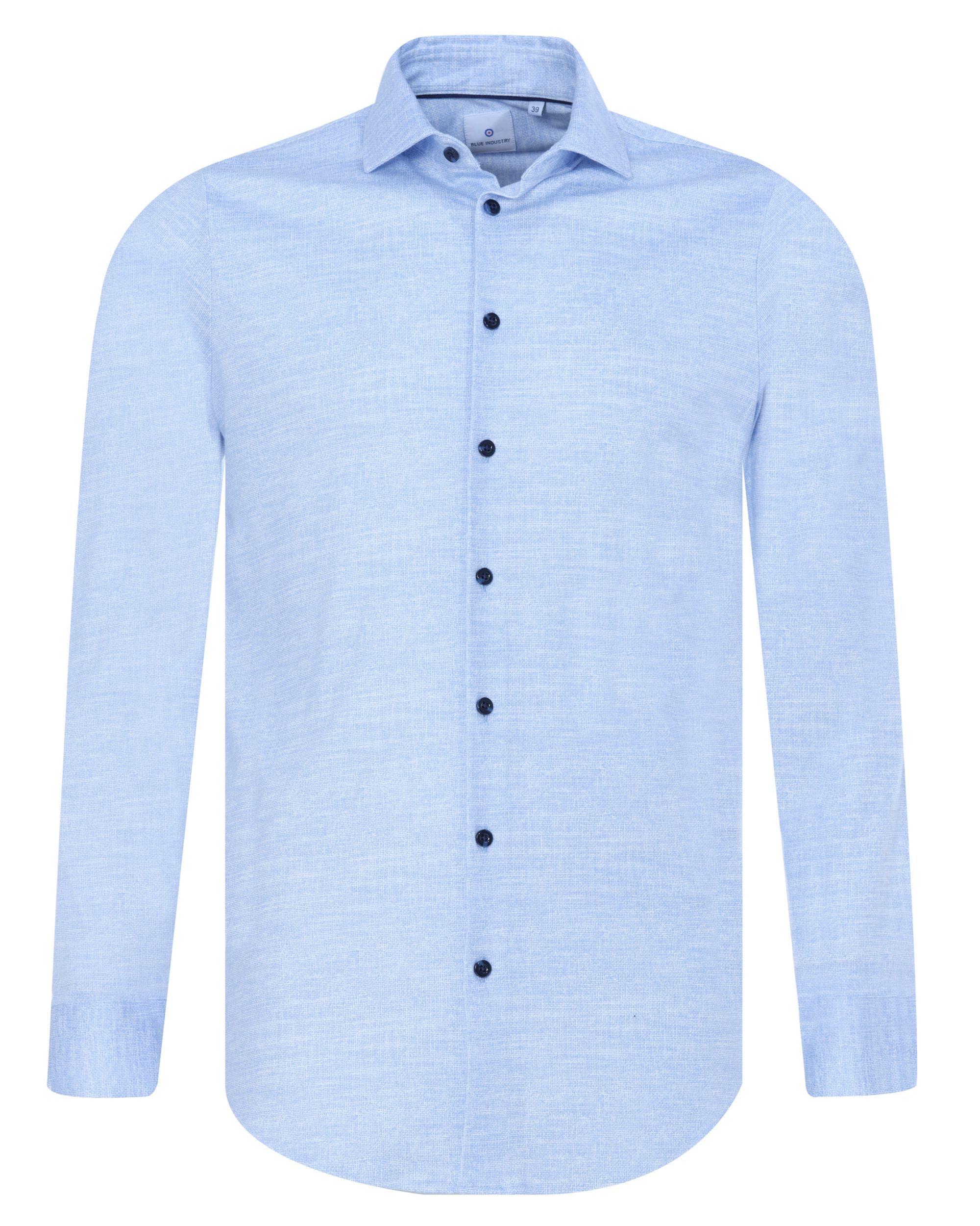 Blue Industry Casual Overhemd LM Blauw 082720-001-37